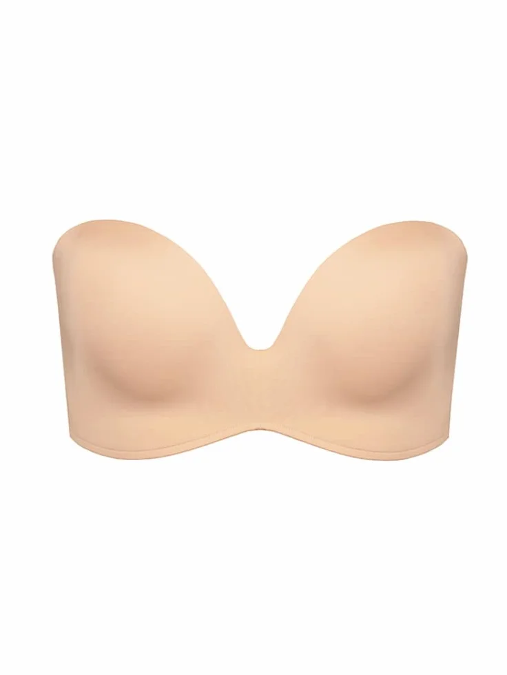 Wonderbra Damski biustonosz bez ramiączek, BEŻOWY, 70B