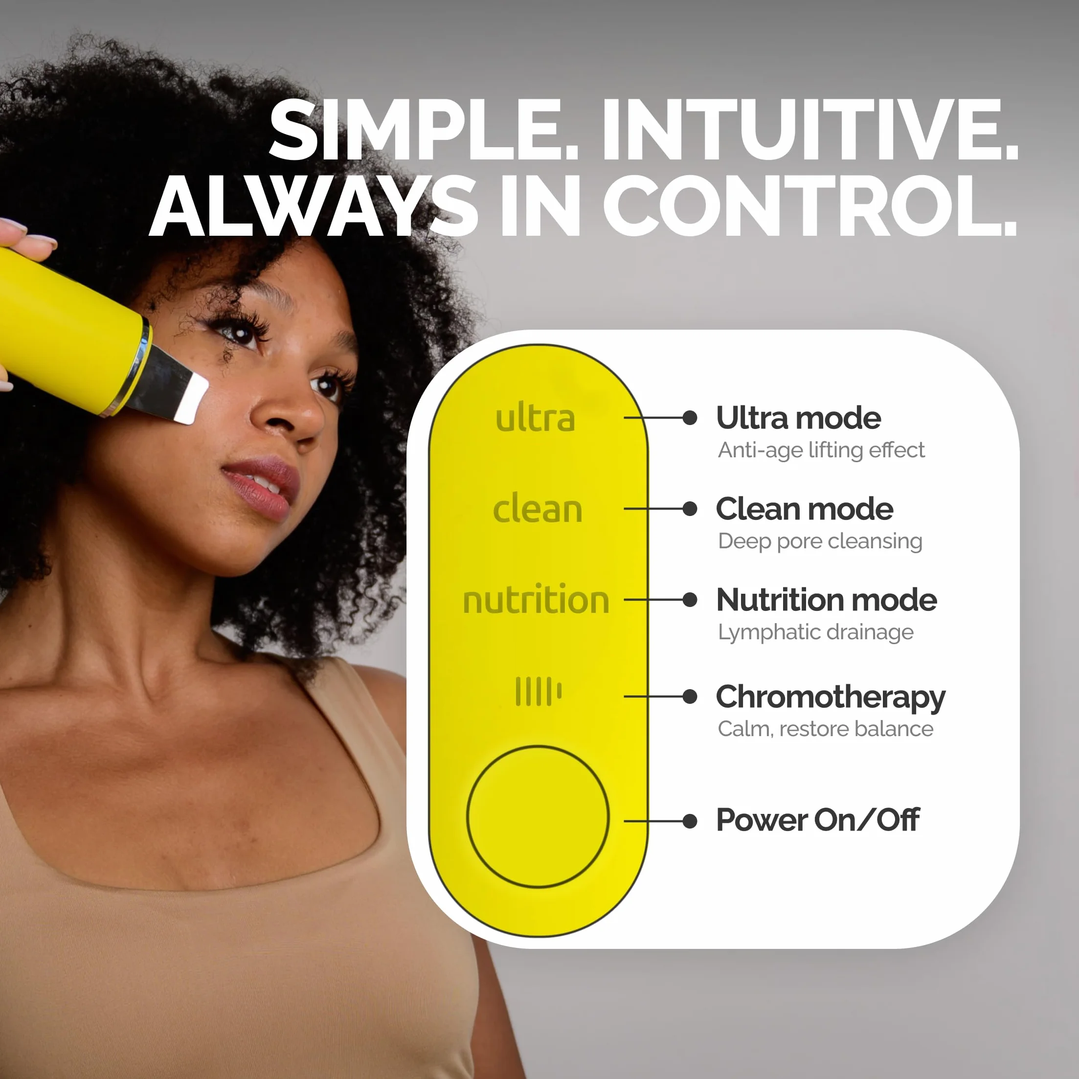 GESS Exotic: 7-w-1 Ultradźwiękowy Peeling Twarzy do Oczyszczania, Peeling Ultradźwiękowy do Zmarszczek i Oczyszczania Porów, pielęgnacja skóry, głębokie oczyszczenie, profesjonalna pielęgnacja w Domu