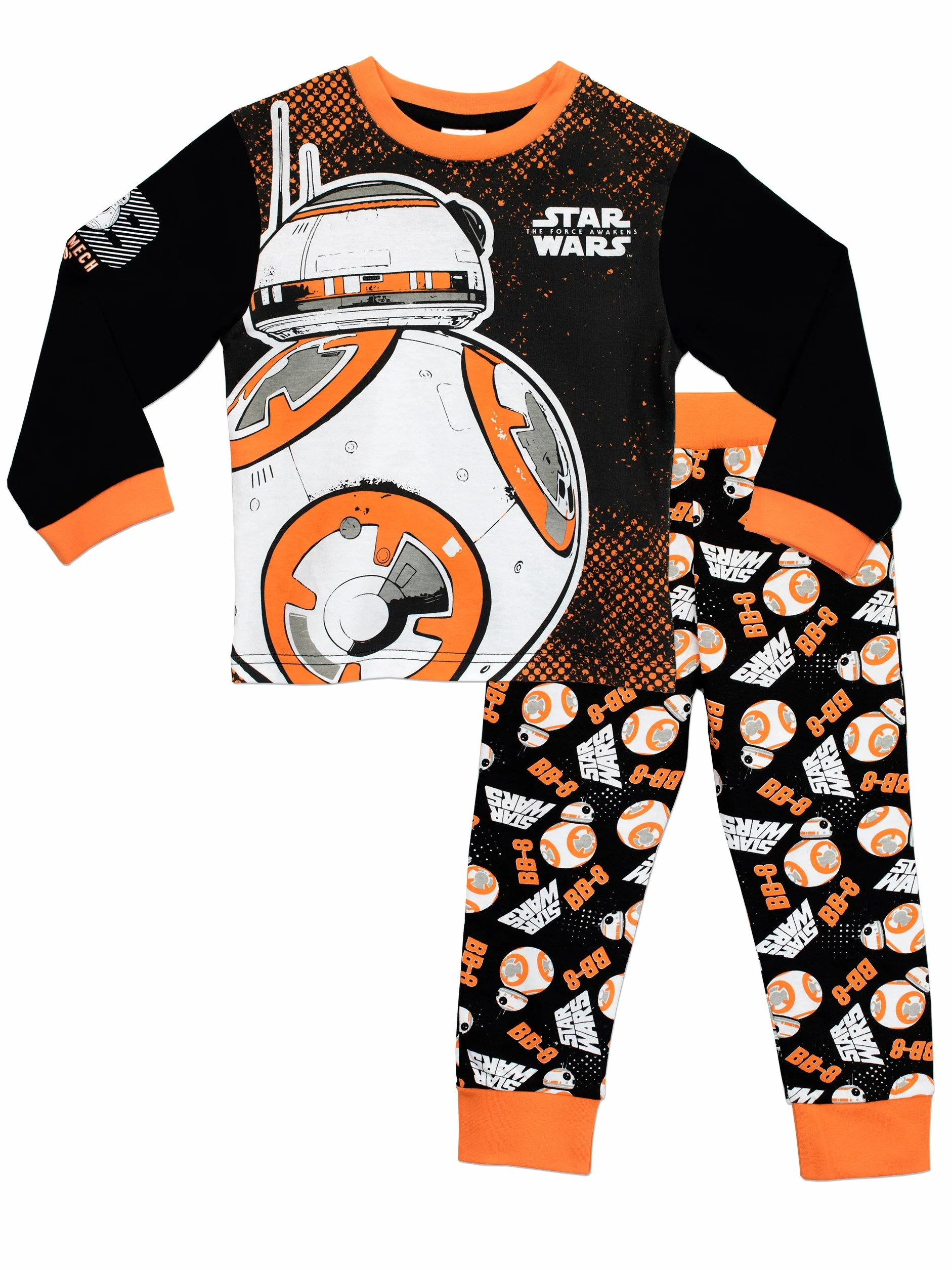 Star Wars Piżama BB8 dla chłopców | piżama z długim rękawem dla dzieci | bawełniana piżama dla chłopców