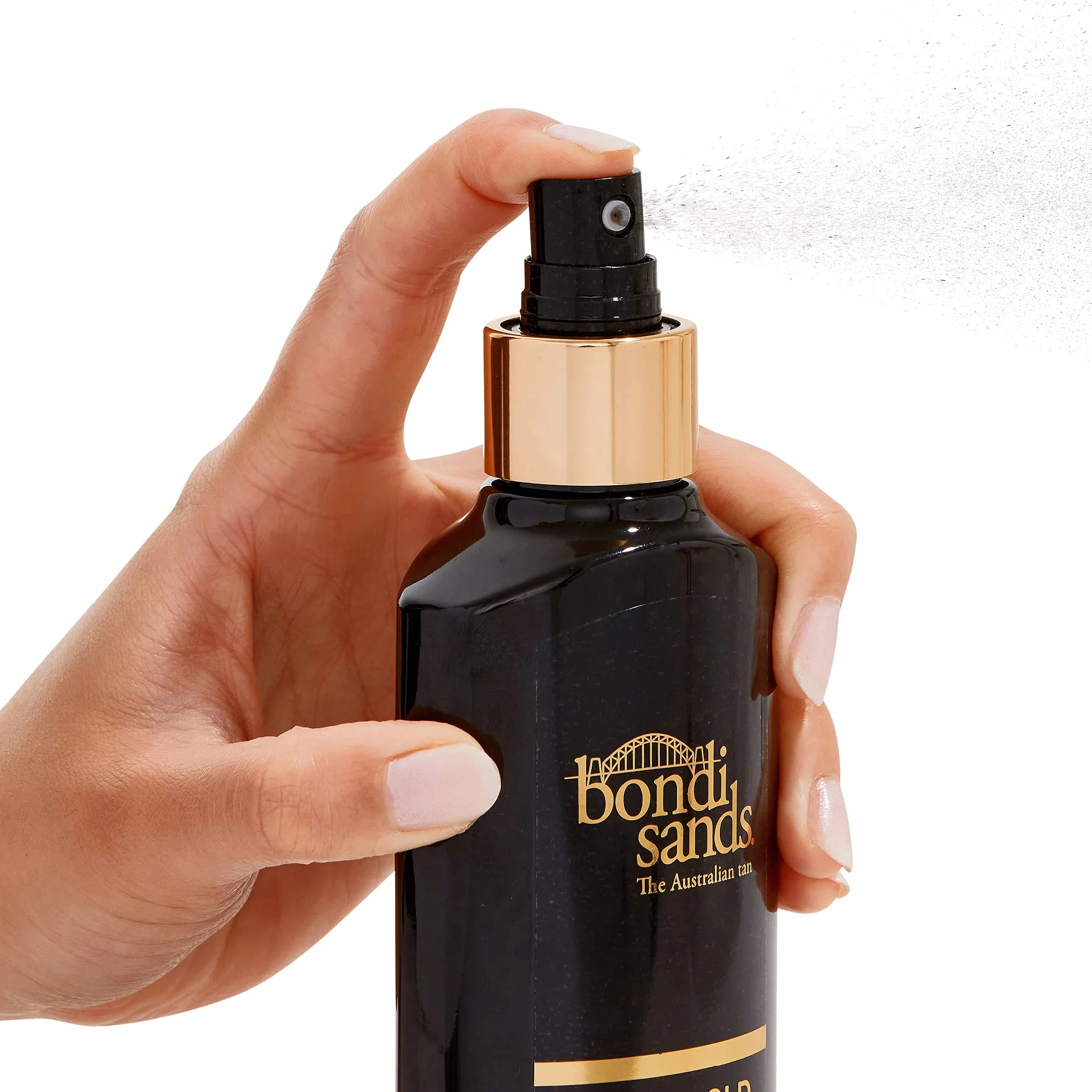 Bondi Sands Liquid Gold Dry Oil, Płynny złoty samoopalający suchy olejek | Ultra pielęgnująca formuła bez mycia nadaje skórze długotrwałą złotą opaleniznę, wzbogacony olejem arganowym 150 ml