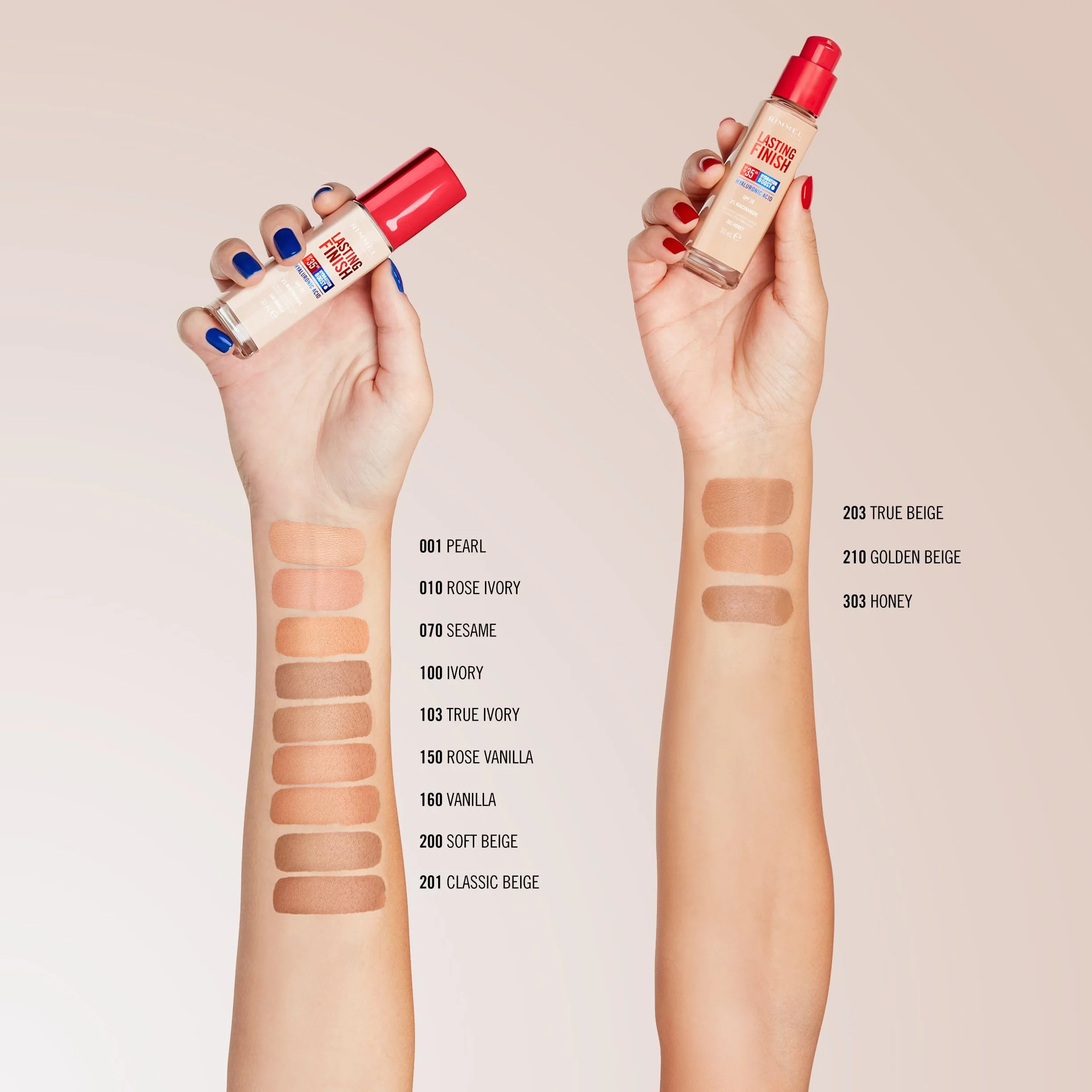 Rimmel Lasting Finish 35h silnie nawilżający i długotrwale kryjący podkład do twarzy z filtrem SPF20 nr 200 Soft Beige