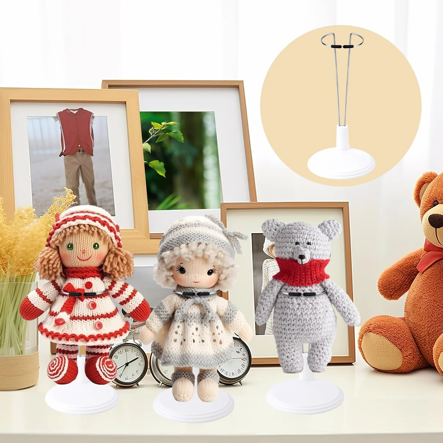5szt Stojak na Pałeczki Świetlne Kpop, Stojak na Lalki Uchwyt na Pałeczki Świetlne Stojak Ekspozycyjny Figurka Akcji Pałeczki Świetlne Stojak do Stray Kids Ateez Enhypen Lightsticks Mini Lalek