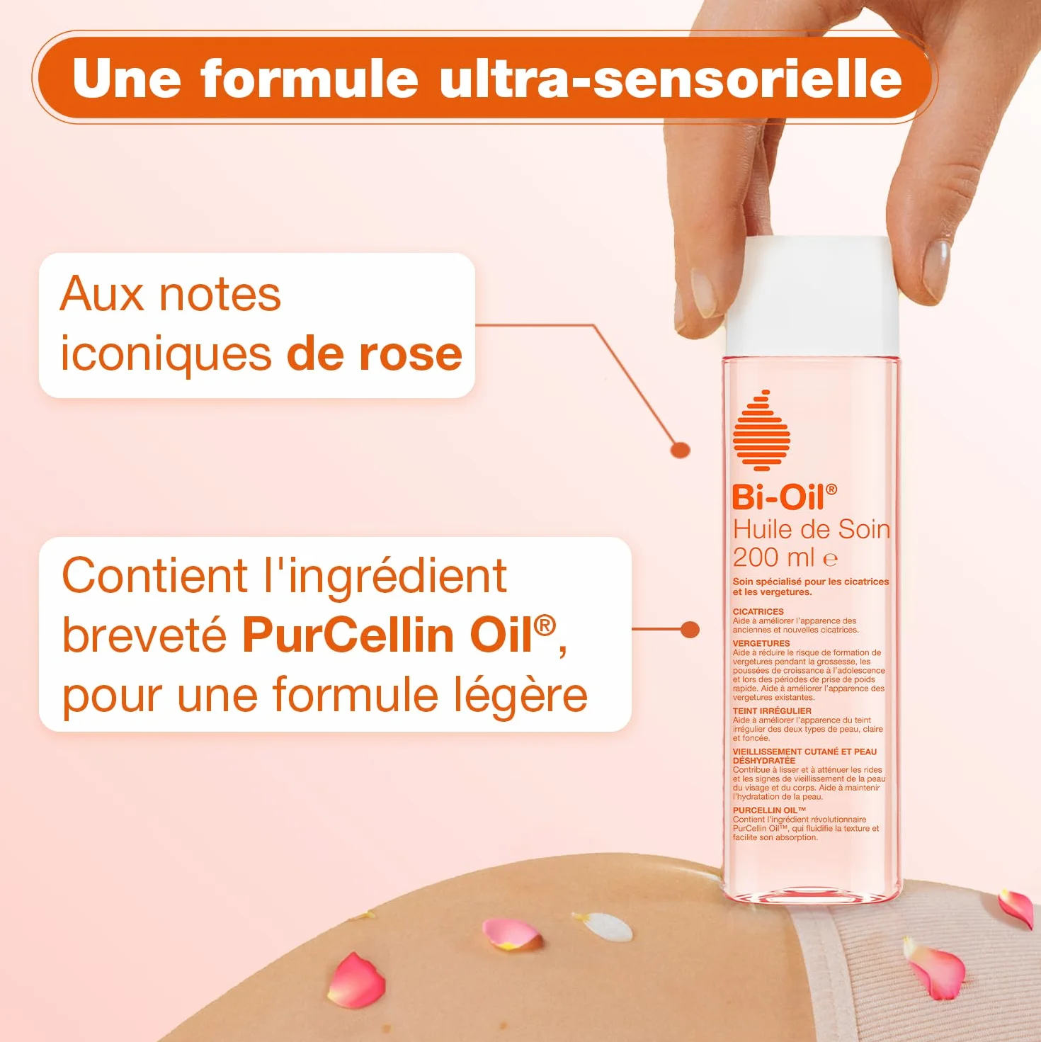 Bi-Oil Olejek do pielęgnacji skóry - Specjalistyczna pielęgnacja rozstępów, blizn, suchej skóry i nieregularnej cery - 1 X 125 Ml