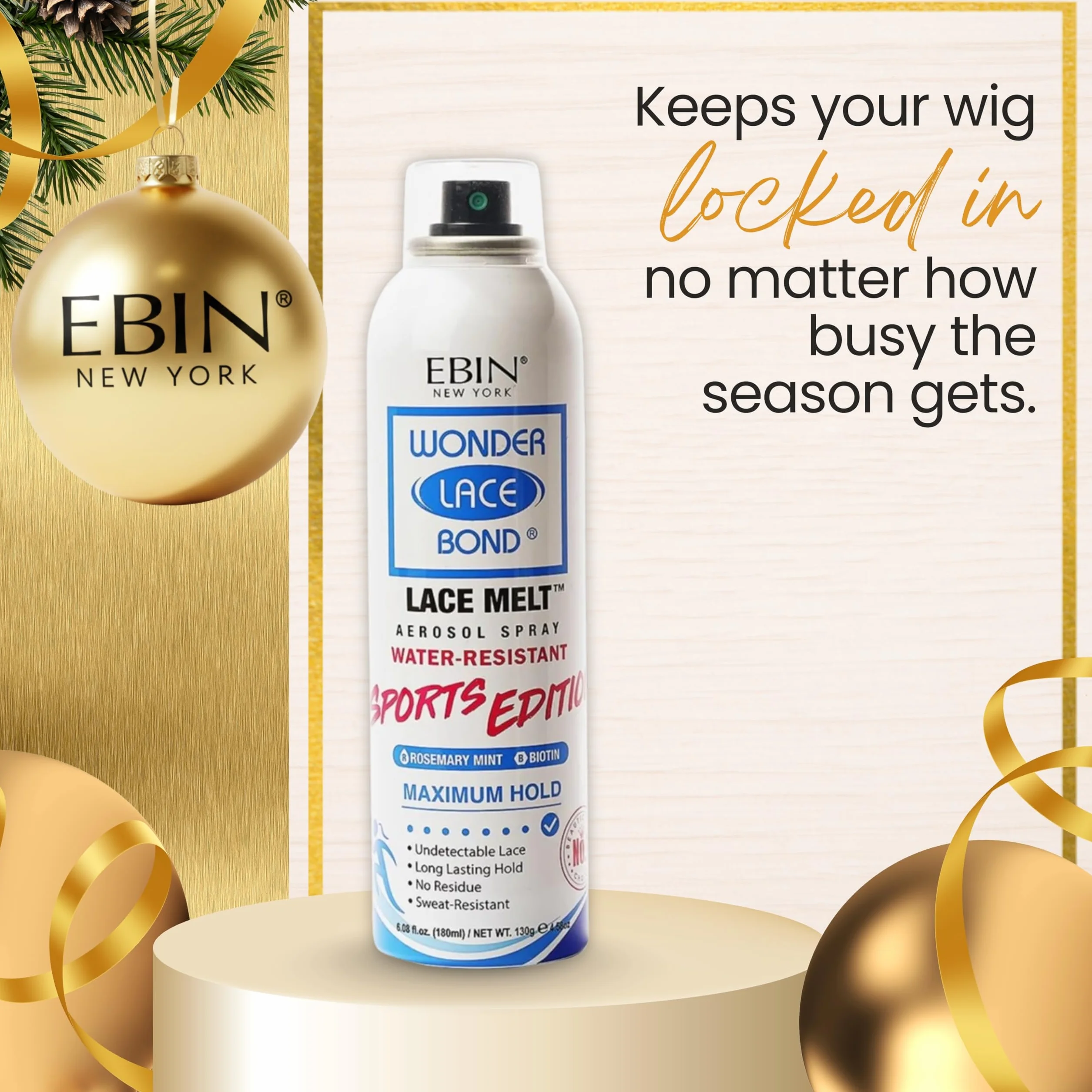 EBIN NEW YORK Wonder Lace Bond Lace Melt Sports Edition - Unisex - 180 ml - Niewidoczny i bardzo mocny utrwalacz do sznurowadeł o sportowej oddychalności