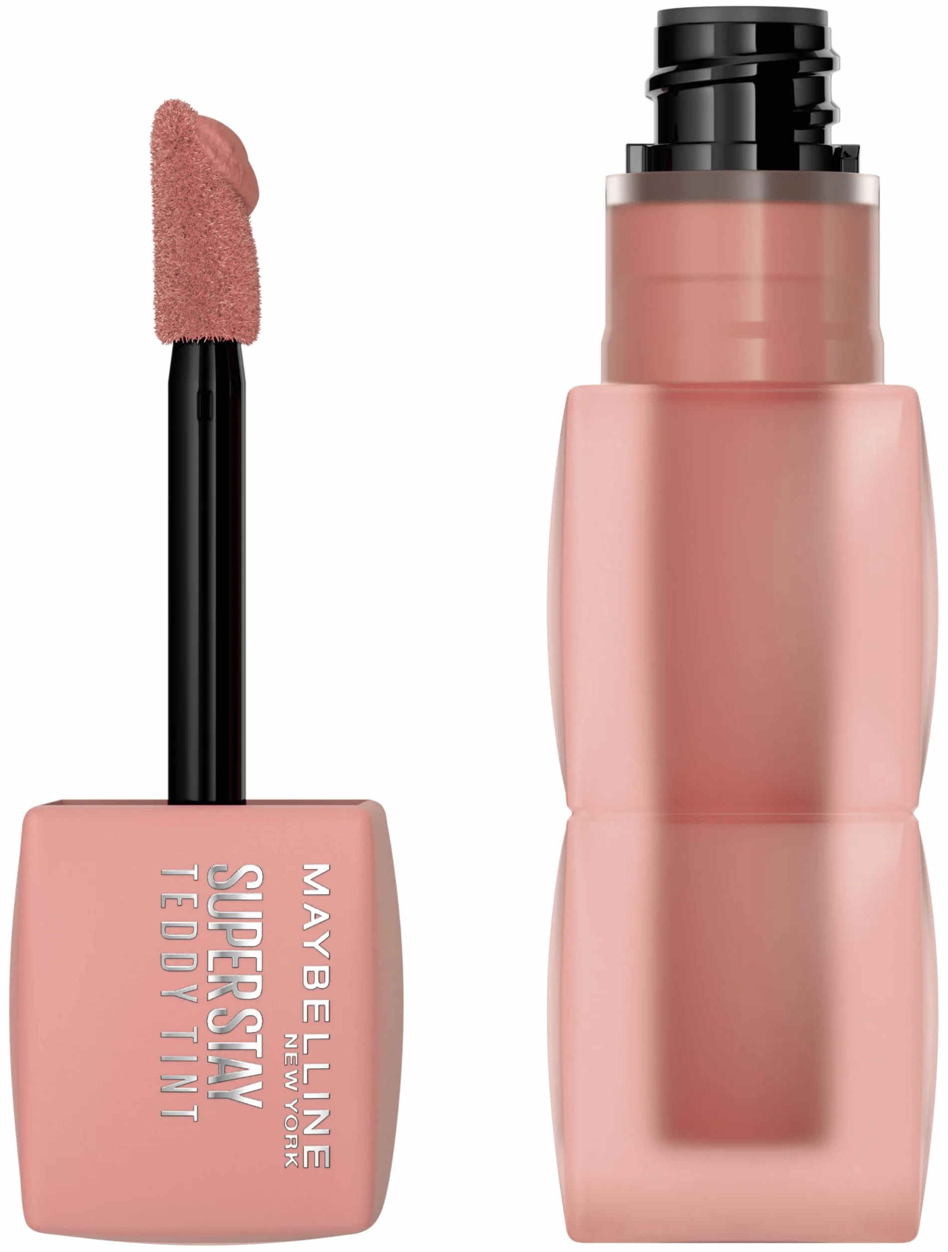 Maybelline New York Superstay Teddy Teddy Tint 10 Current Mood Pomadka do ust utrzymuje się do 12 godzin, Nisko miękkie i matowe wykończenie, 5 ml