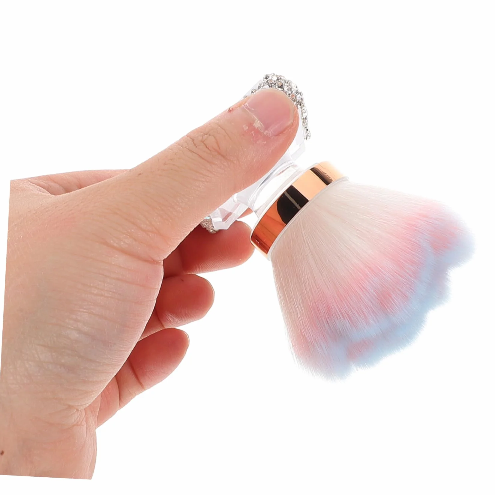 FRCOLOR Powder Remover Brush Flower Shape Nail Dusting Brush Soft Synthetic Bristles Manicure Pedicure Tool
