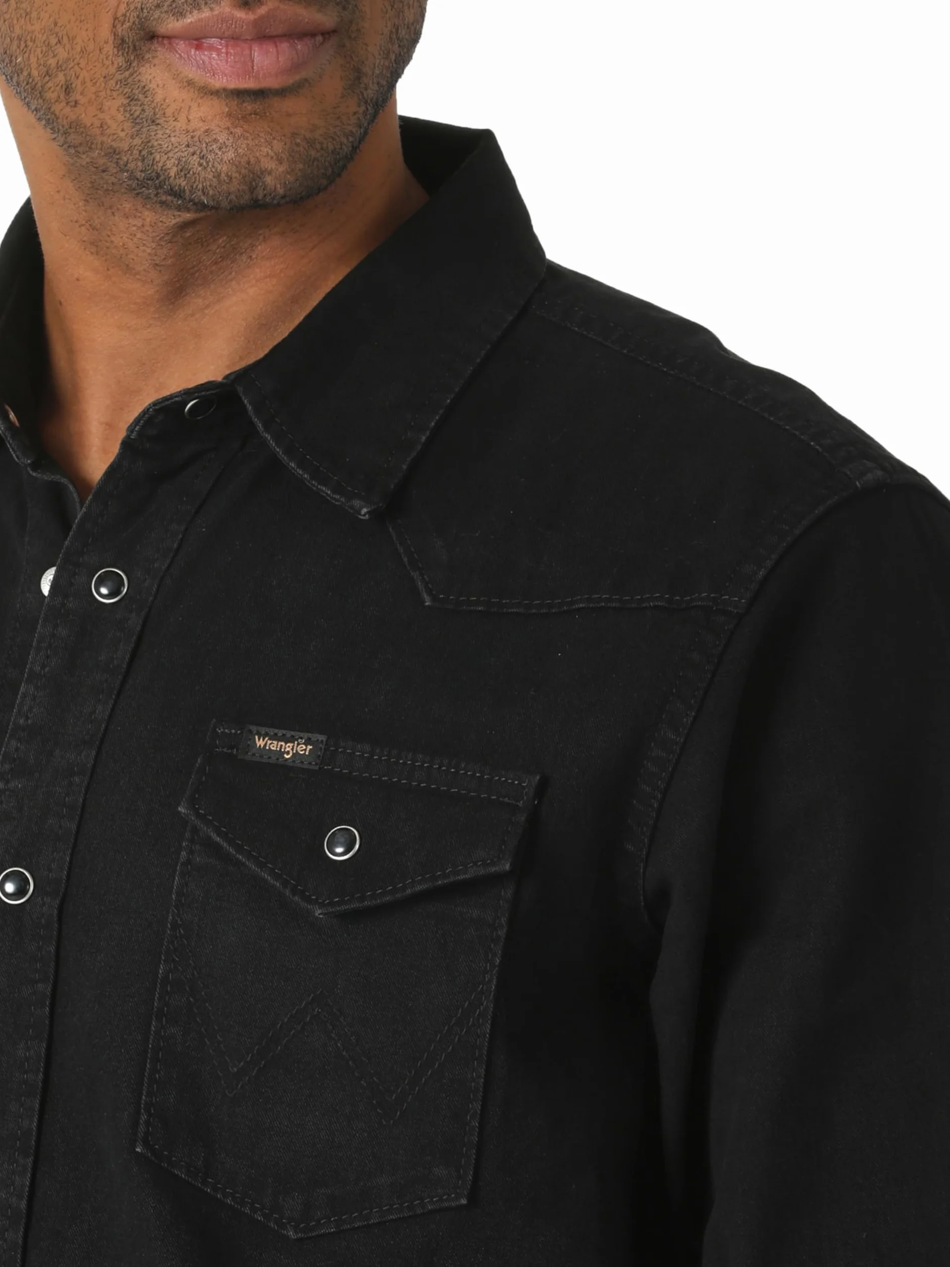 Wrangler Męska kultowa koszula dżinsowa o regularnym kroju, L