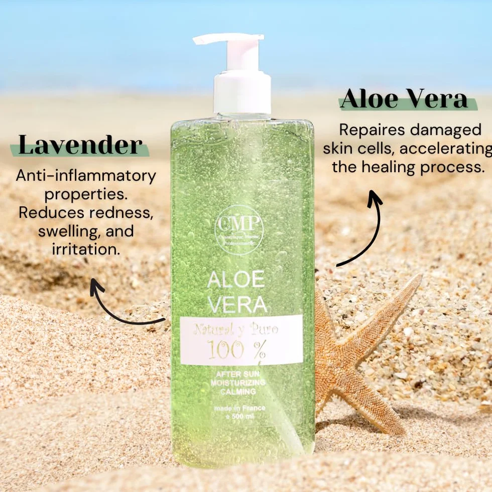 bleu & marine Bretania - Aloe Vera i Lawendowy Żel Aftersun, Nawilżający i Naprawczy, Naturalna Formuła, Utrzymuje Opaleniznę, 5 l