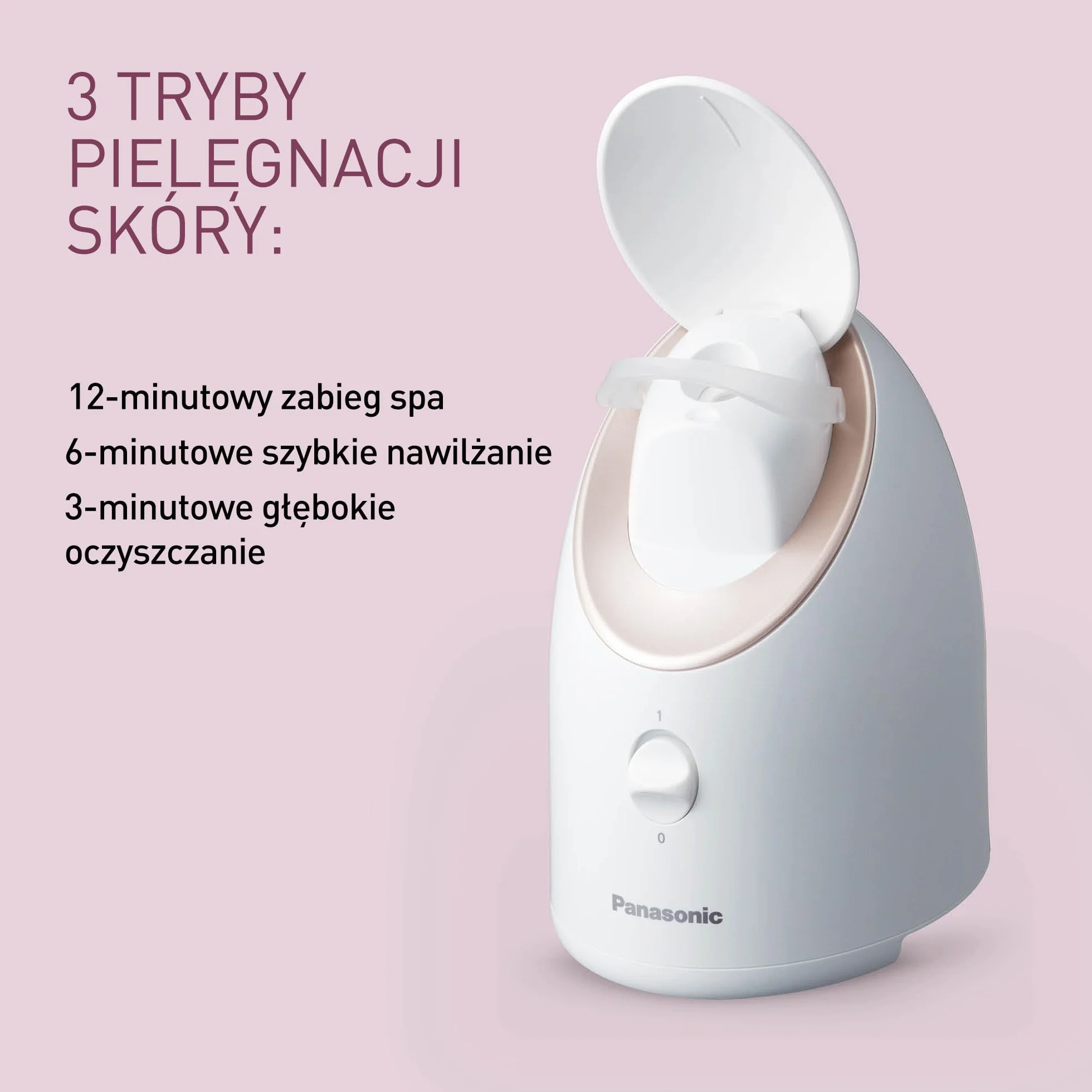 Panasonic EH-XS01 Sauna kosmetyczna do twarzy (technologia nanojonowa, głębokie oczyszczanie, silne nawilżenie)