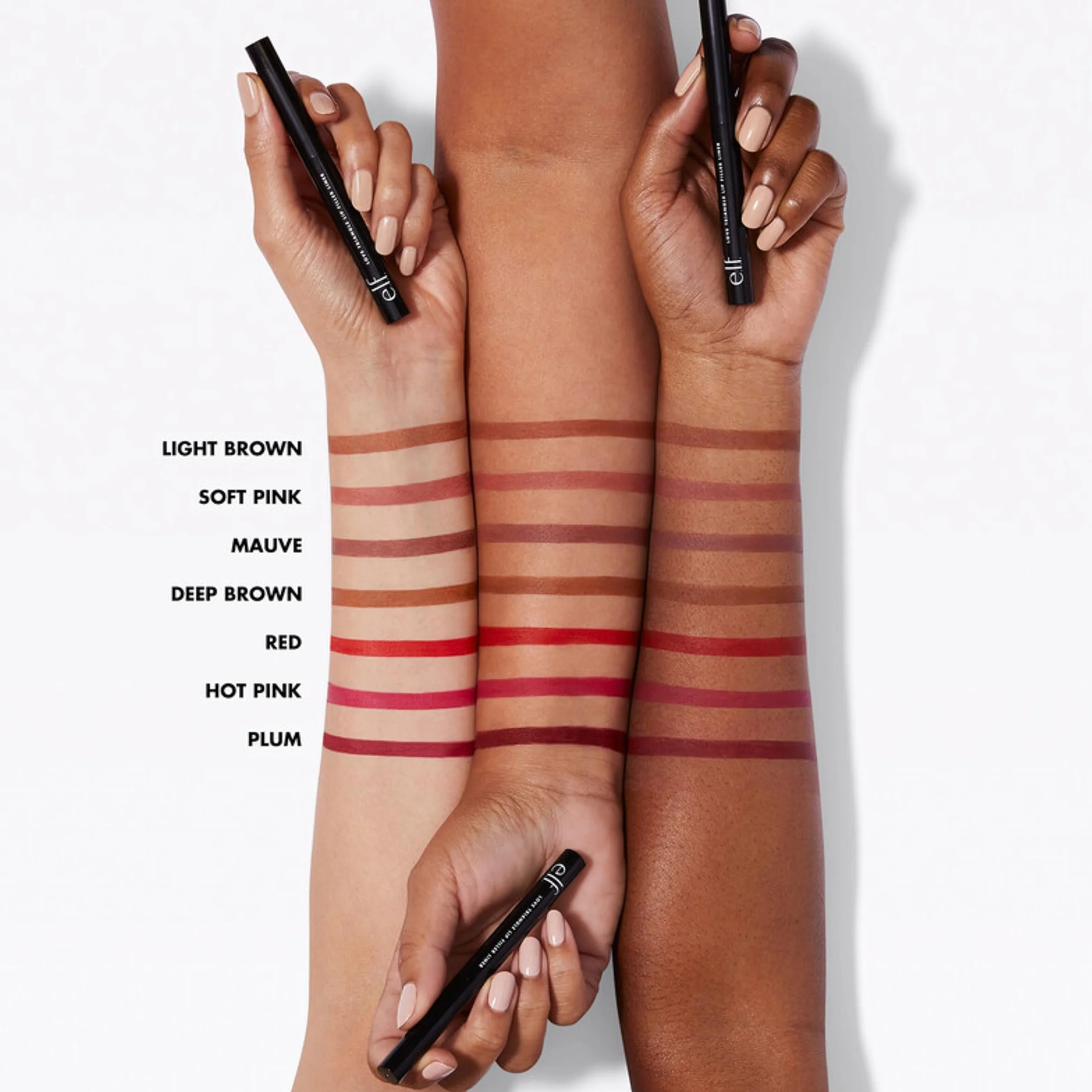 e.l.f. Love Triangle Lip Filler Liner, konturówka do ust 2 w 1, do modelowania i wypełniania, długotrwały, intensywny kolor, wegański i nietestowany na zwierzętach, 0,7 g