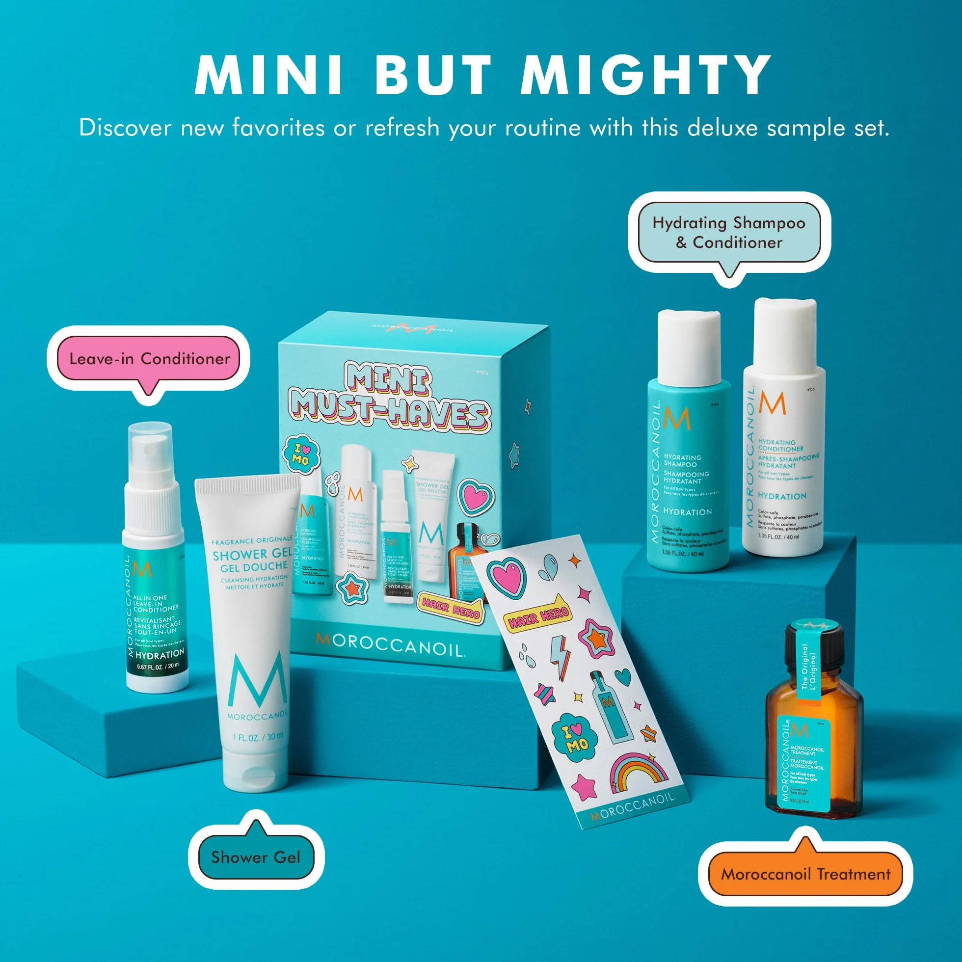 Moroccanoil Mini bestsellery - zestaw próbek deluxe