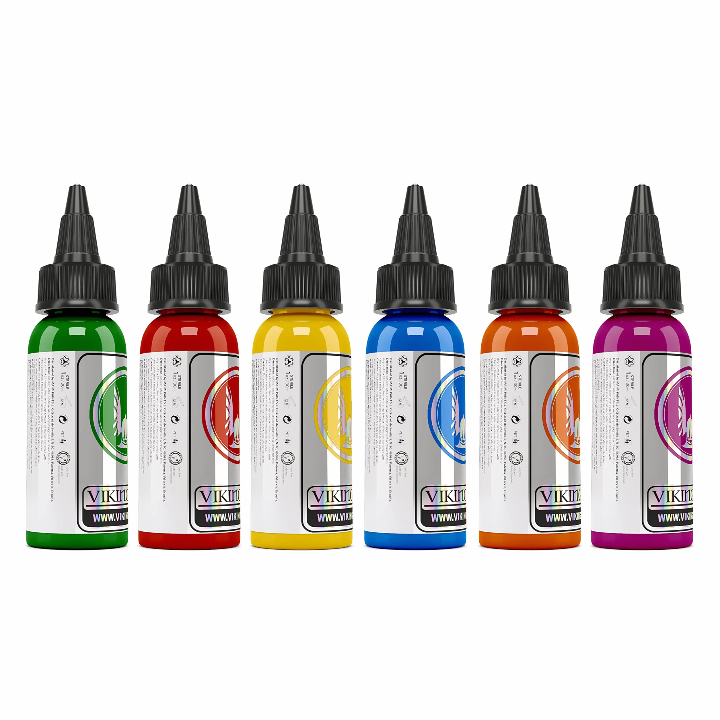 Atrament wikingów – zestaw 6 kolorów 30 ml