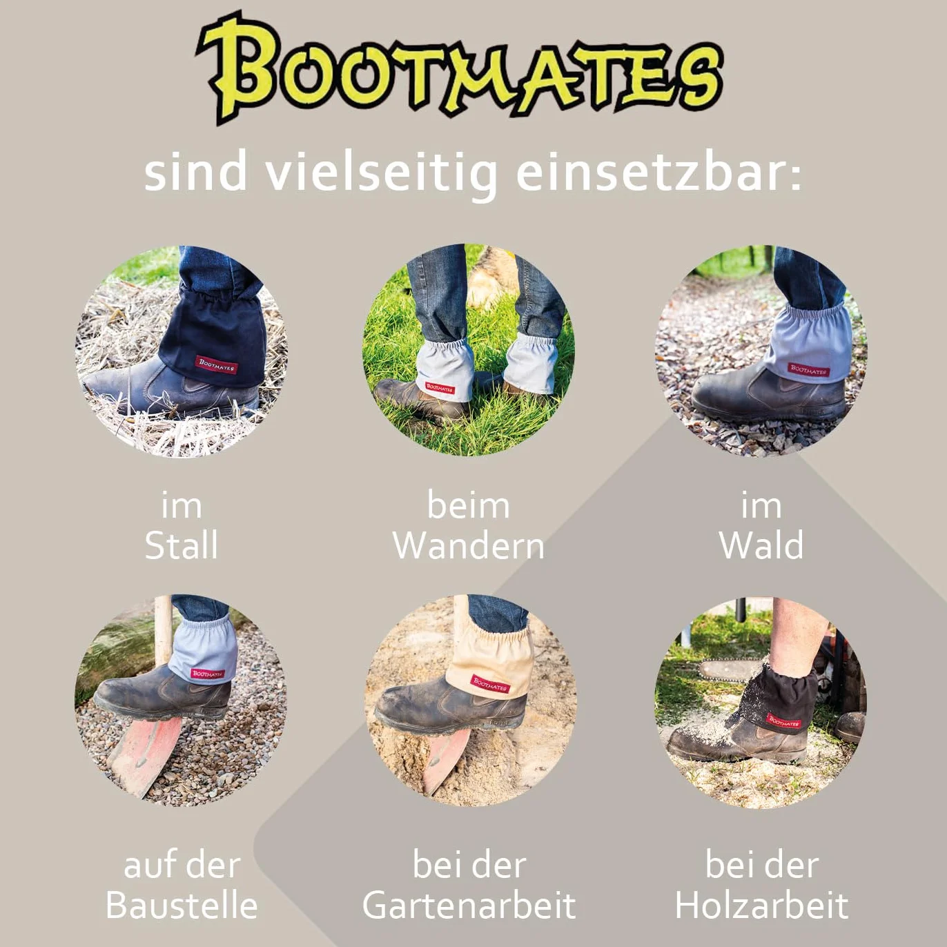 2.0 Ochraniacze na buty, getry do wędrówek, akcesoria turystyczne, getry na buty do ogrodu i jazdy konnej, odzież robocza do lasu, budowy dróg i rzemiosła, krótkie kalosze (khaki)