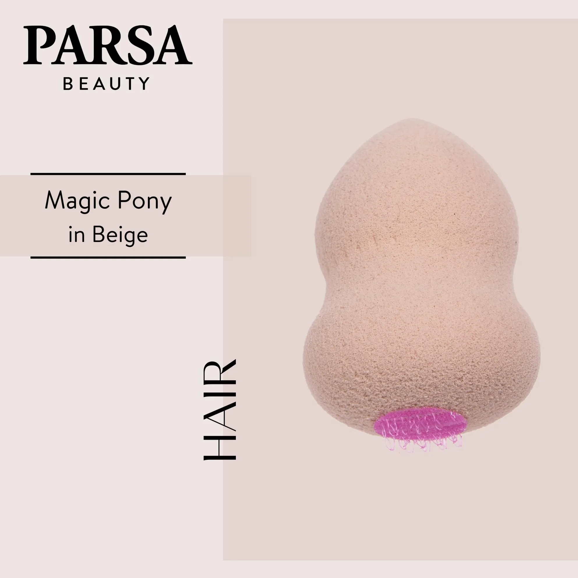 PARSA BEAUTY Magic Pony dla blond włosów, kremowy, zwiększa objętość, koński ogon, warkocz, stylizacja