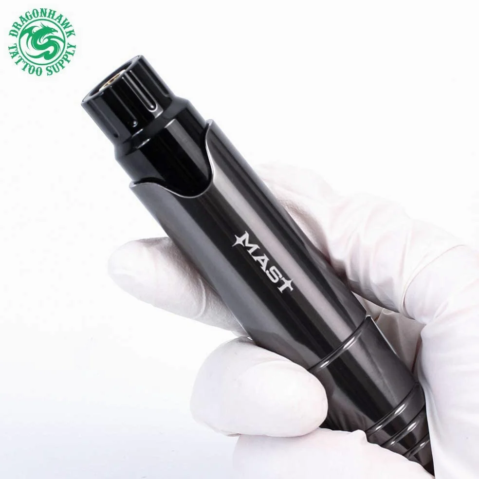 Mast P10 Rotary Tattoo Pen Machine Microblading Pen Style Tattoo Machine for Eyebrows, Lips, Eyeliner Tattoo, Gray