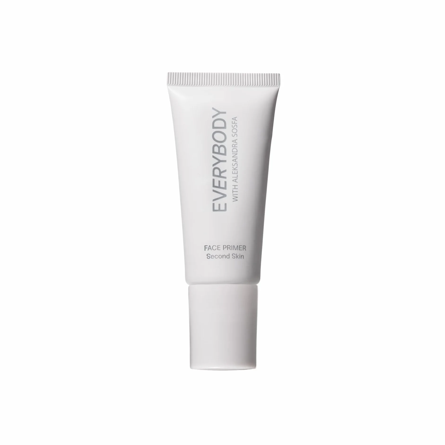 EVERYBODY LONDON x Aleksandra Sosfa Baza do twarzy pod makijaż Second Skin Plumping Face Primer Nawilżająco Wygładzająca z Niacynamidem, Ceramidami i Chłodzącym Aplikatorem 30 ml