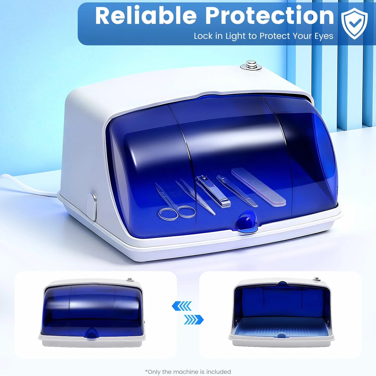 Sterylizator 5 W urządzenie do dezynfekcji UV, urządzenie sterylizujące do paznokci, salonu, manicure, manicure i narzędzia 220 V