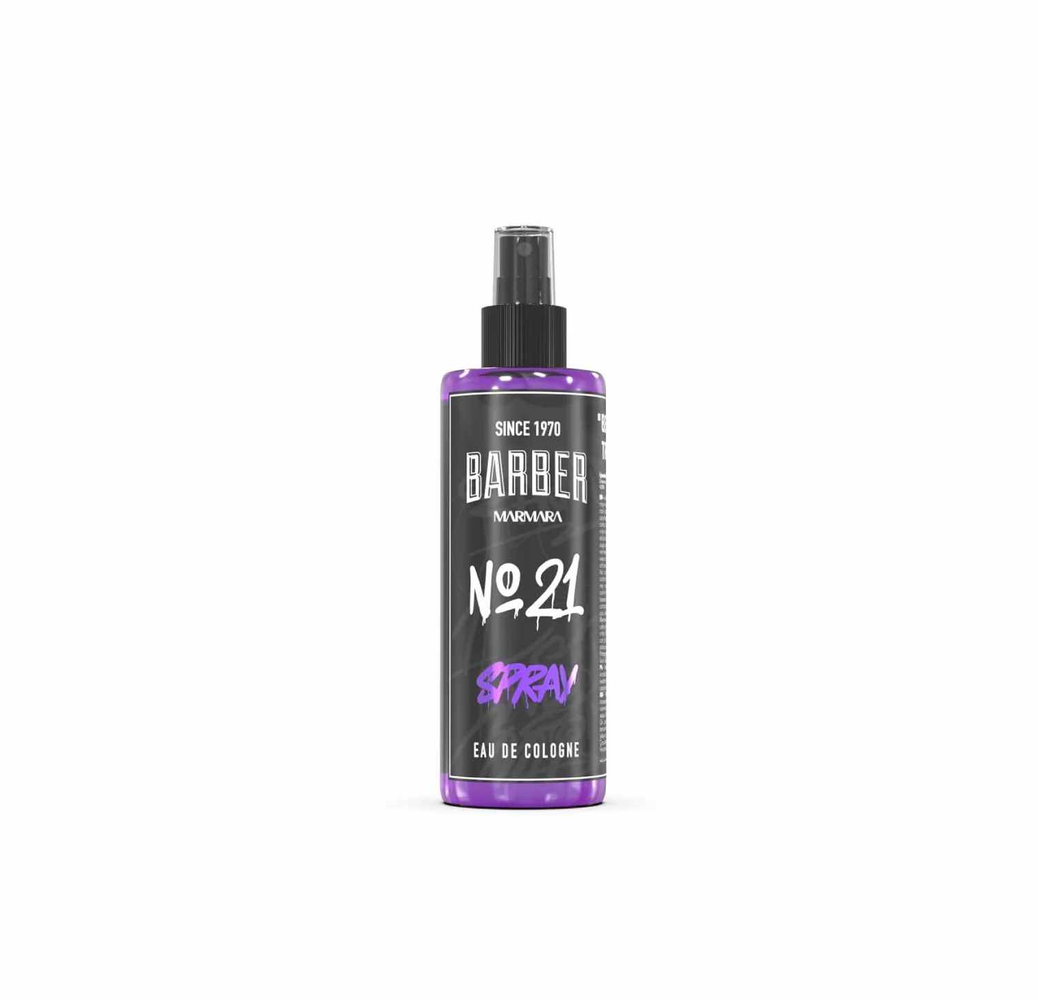 Barber Marmara No.21 Woda toaletowa dla mężczyzn, turecki spray po goleniu, zapach ambrowy, drzewny, długo utrzymujący się, 400ml