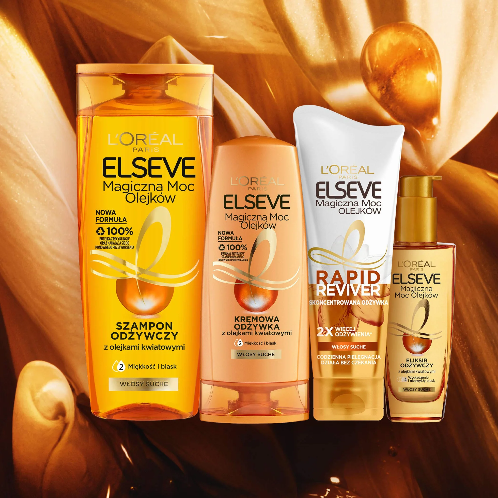 L'Oreal Paris Hair Care Elseve Magiczna Moc Olejków Kremowa Odżywka Do Włosów Suchych 200 Ml