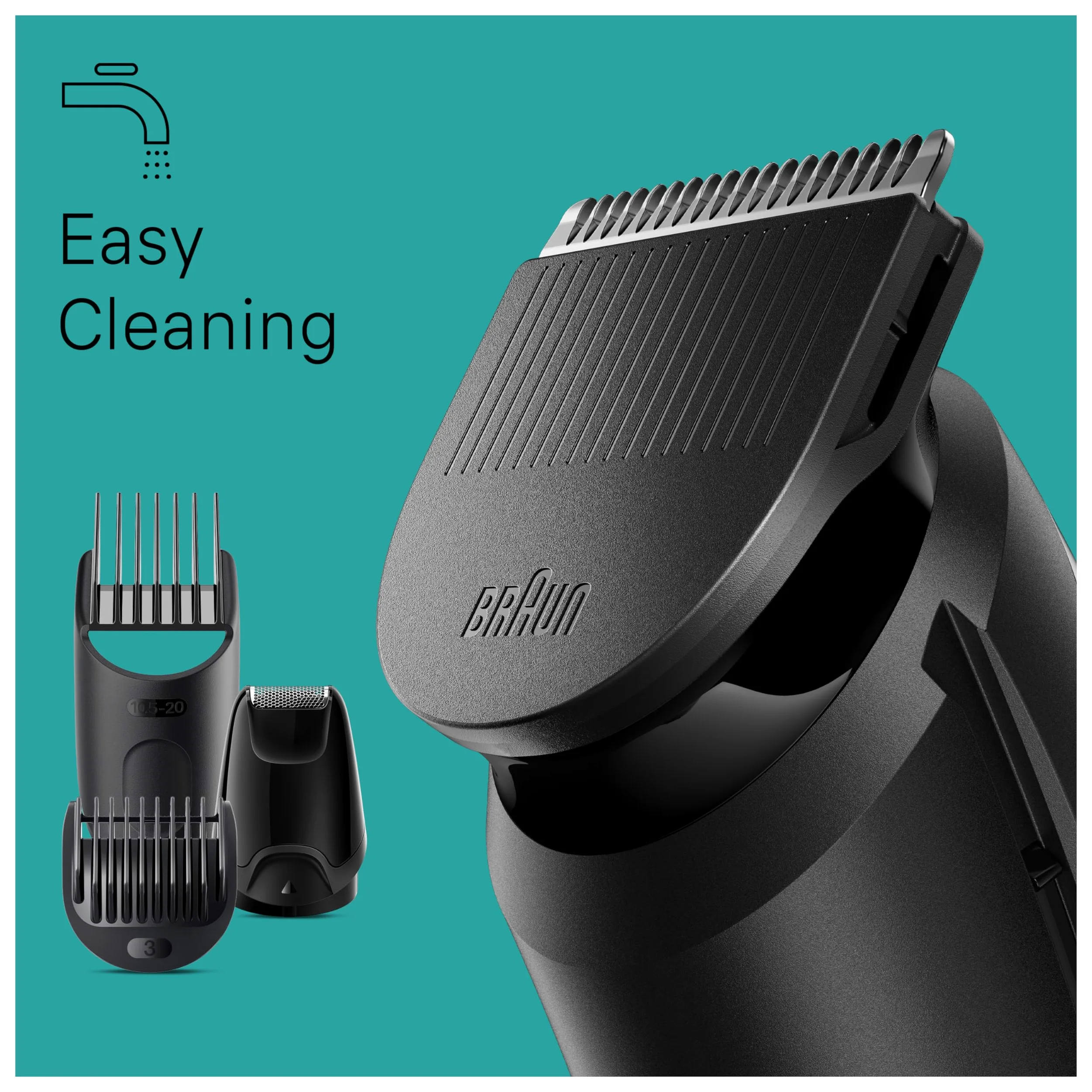 Braun Series 3 Trymer do Brody 6 w 1, Czarny