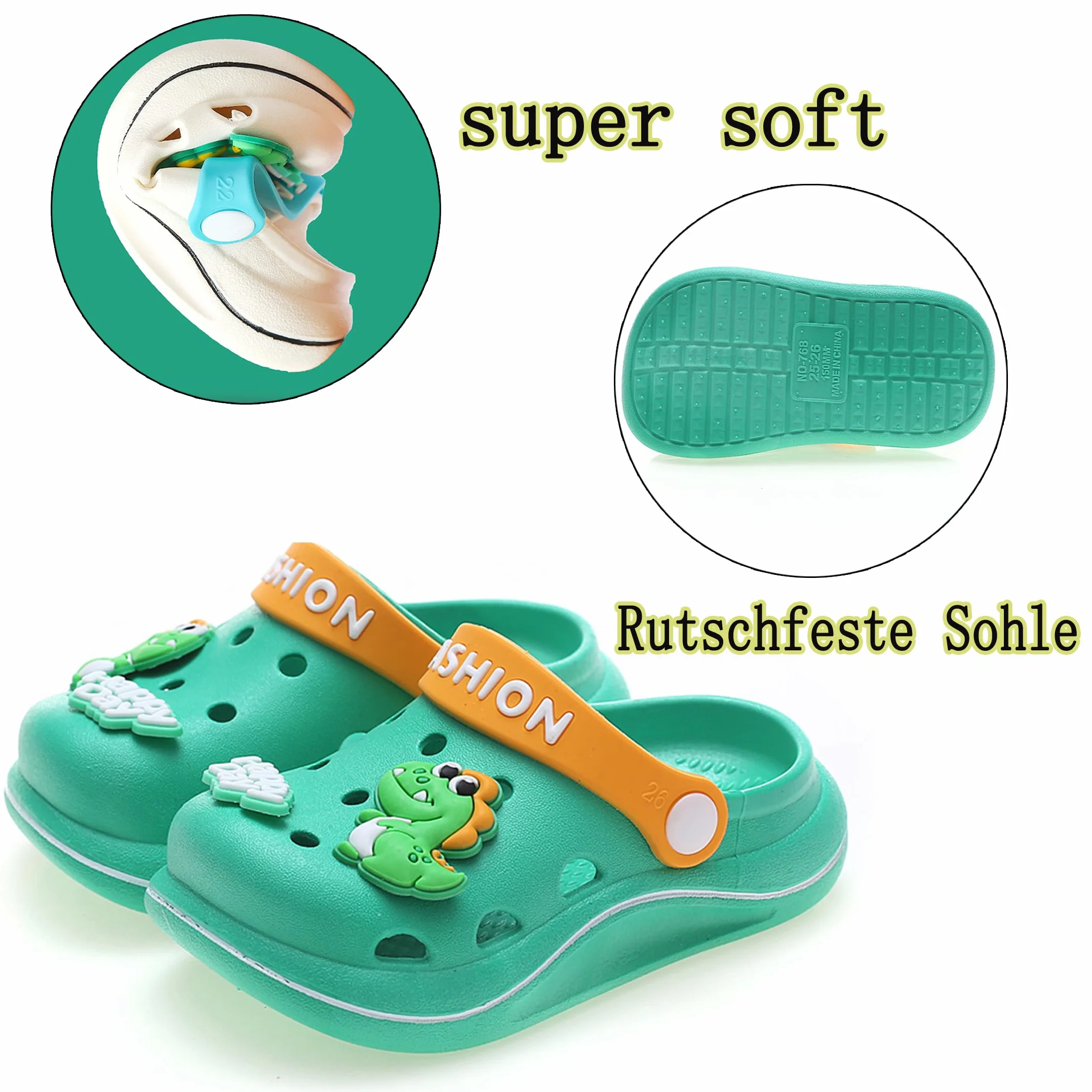 Chodaki Unisex buty ogrodowe dziecięce buty ogrodowe przytulne kapcie na lato antypoślizgowe kapcie z kreskówkową