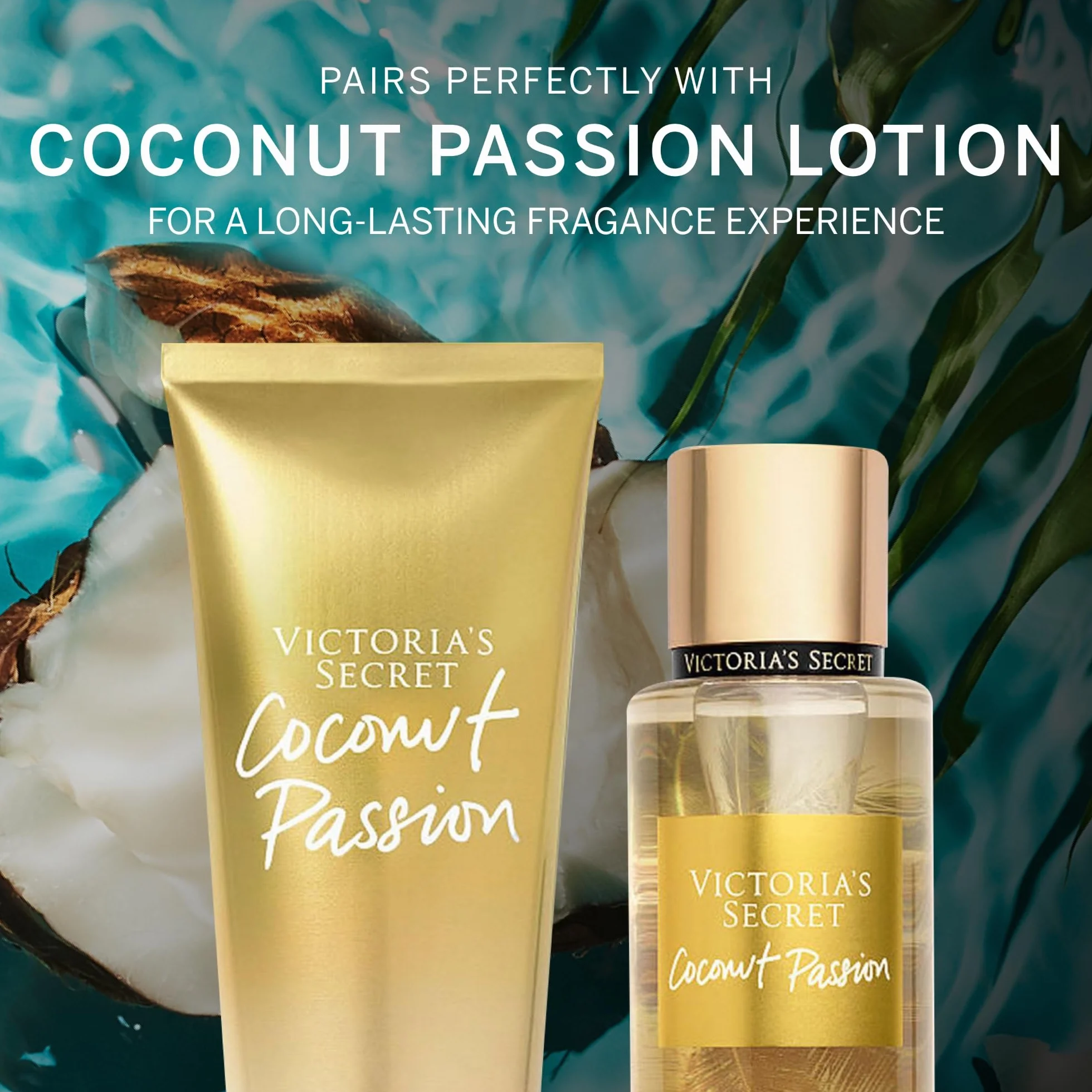 Victoria's Secret Coconut Passion Fragrance Mist, 1 opakowanie (1 x 0,25 l)
