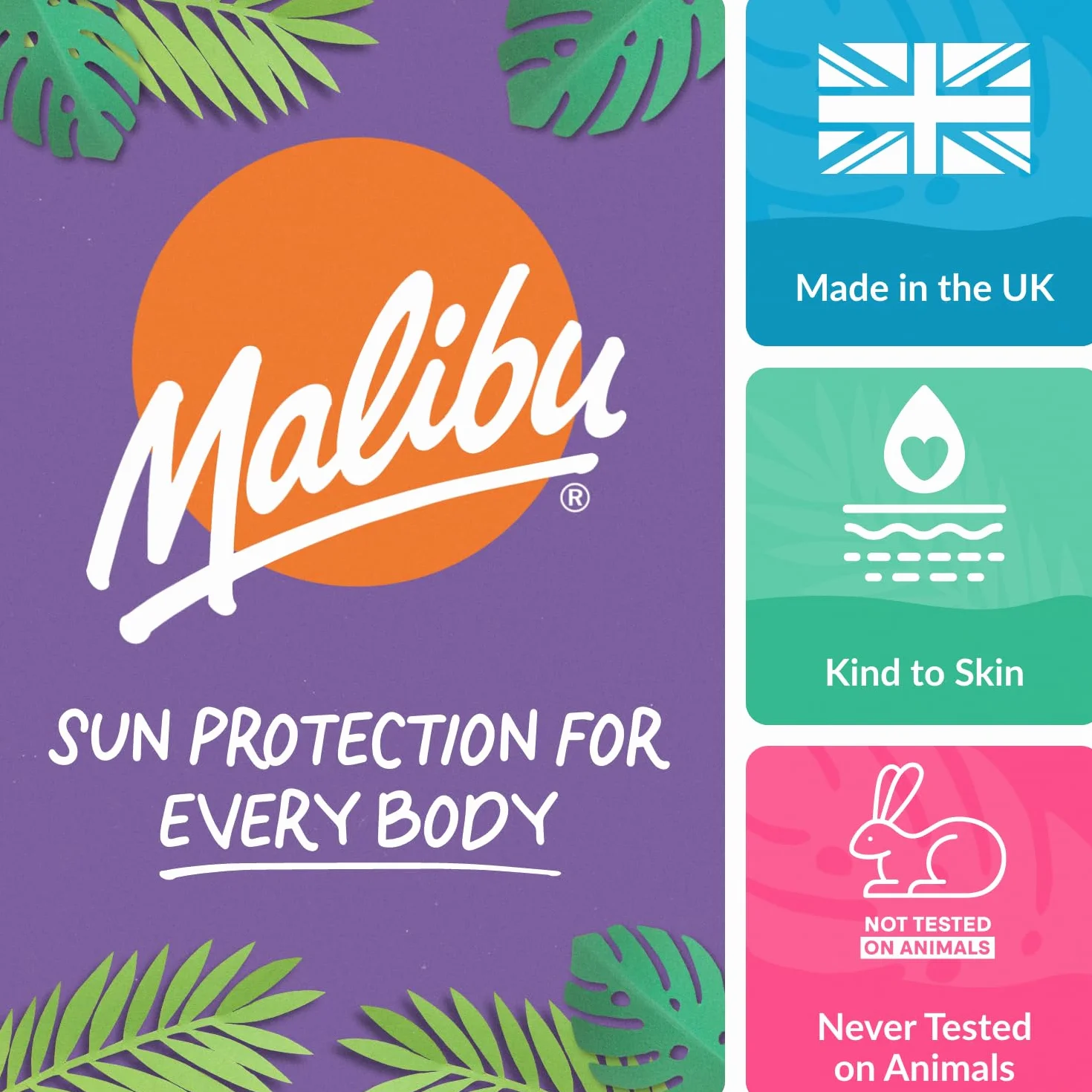 Malibu Fast Tanning masło do ciała z beta-karotenem, wodoodporne, do opalania się, 300 ml