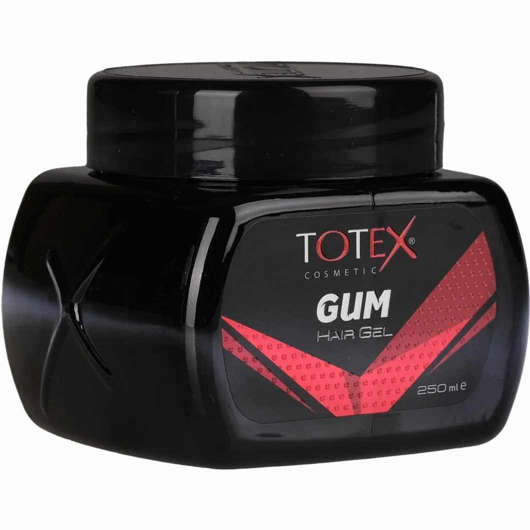 Totex GUM Hair Styling Gel 250 ml I Żel do stylizacji włosów I Żel gumowy I Gummy, bardzo mocne utrwalenie I Mocno czerwony żel