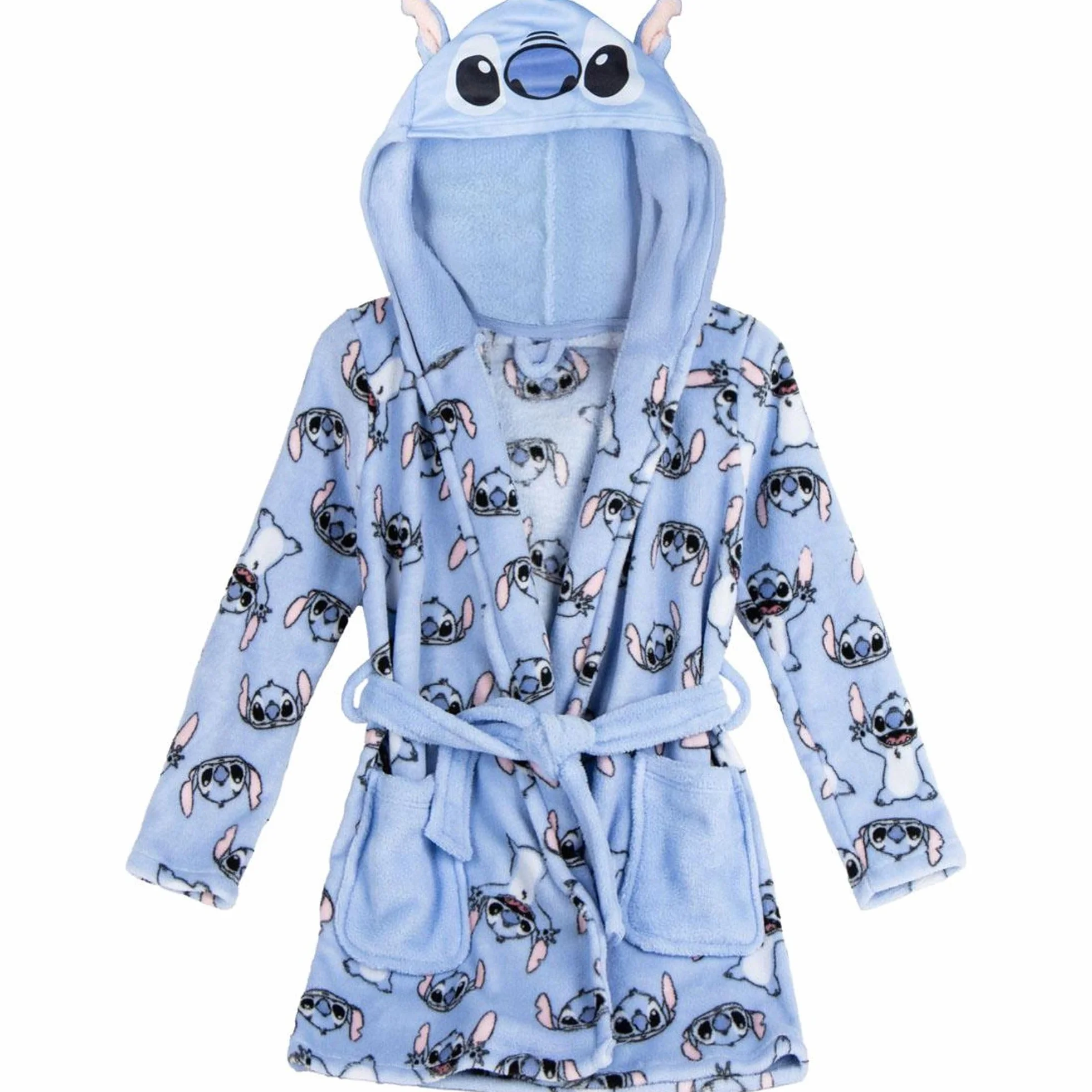 CERDÁ LIFE'S LITTLE MOMENTS Batín Stitch Suave Niños Y Niñas z Capucha Y Batín - Bata Casa Calentita Y Cómoda z Tejido Typ Polar Batin, 10 lat, uniseks, dla dzieci i młodzieży