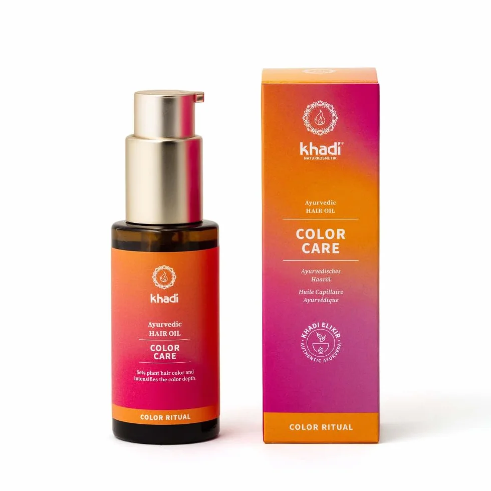 khadi COLOR CARE Ajurwedyjski olejek do włosów, kuracja utrwalająca kolor, ochrona UV, 50ml