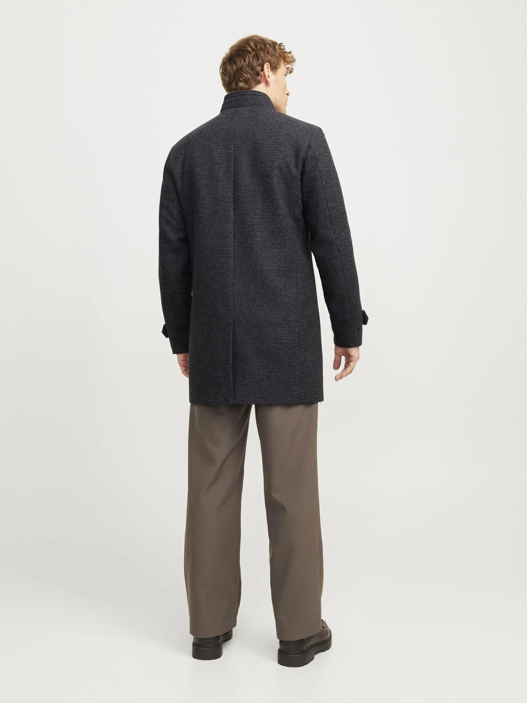JACK & JONES Płaszcz wełniany Mężczyźni Jjemelton Wool Coat Sn