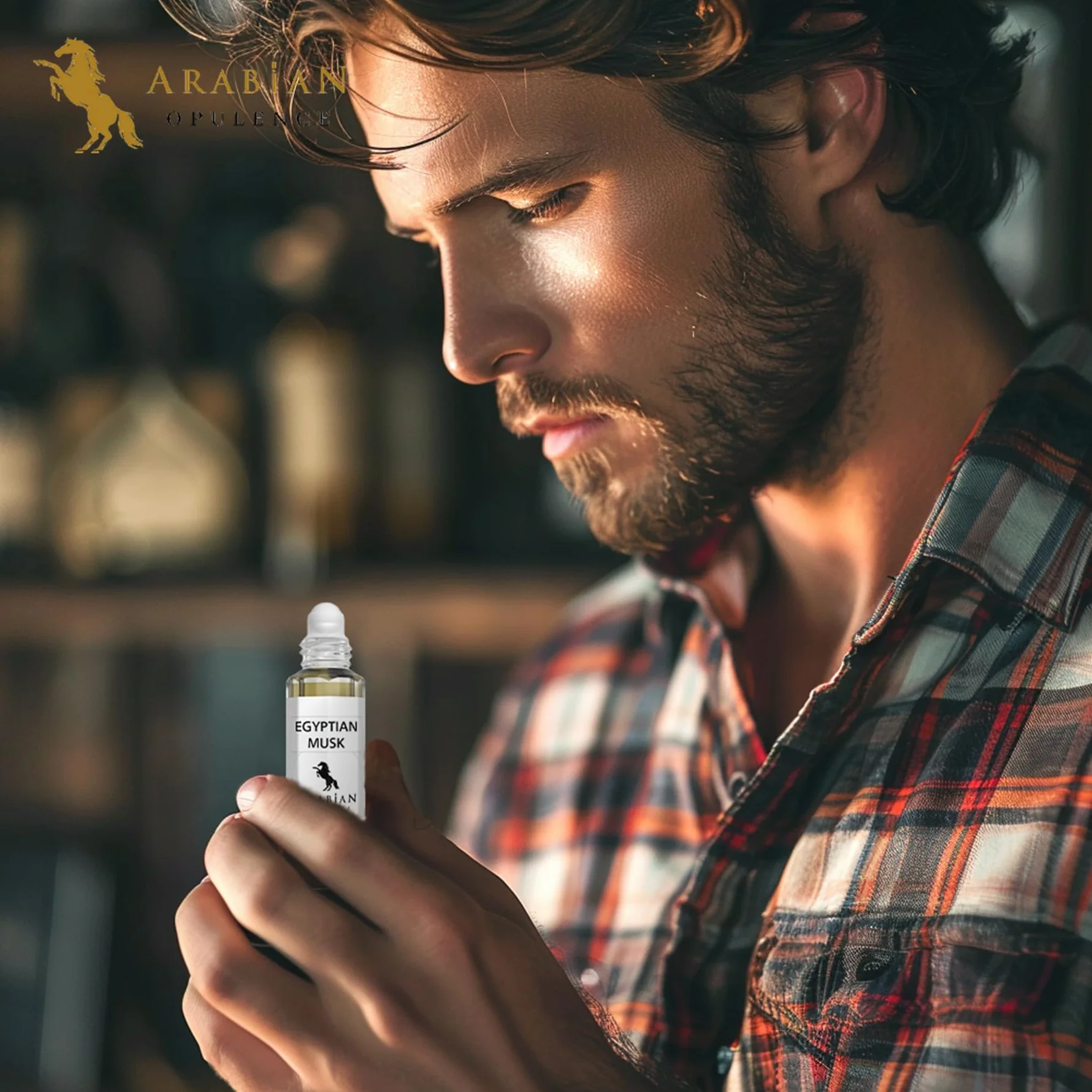 Arabian Opulence FR104 Roll-on olejek perfumowany z egipskiego piżma, skoncentrowany olejek do ciała, 6 ml