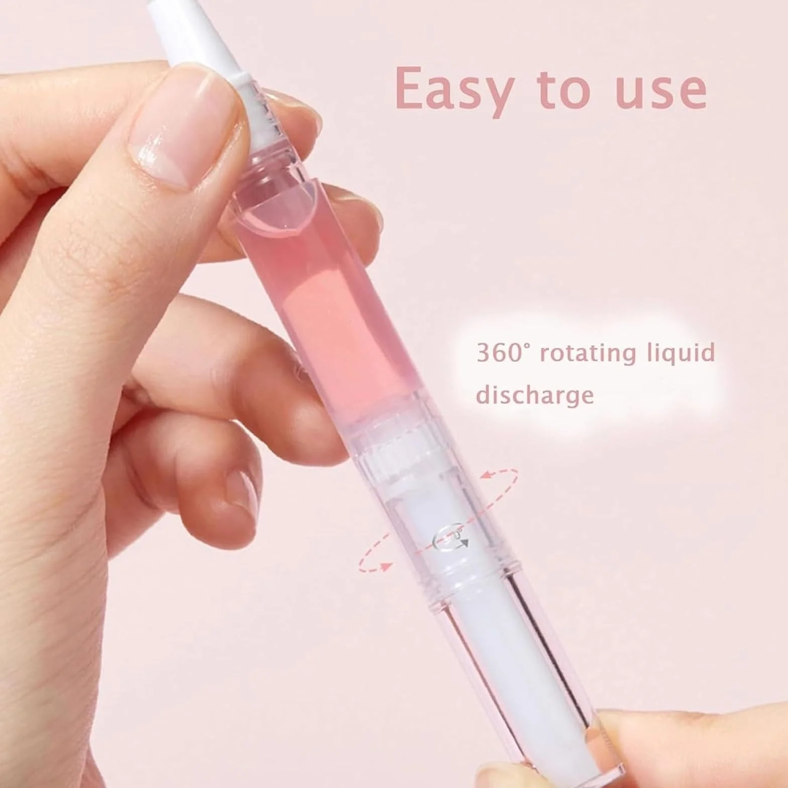 Lyra Cosmetic Nails, Olejek do skórek paznokci, Radiant Nail Growth Oil, Kosmetyczne serum nawilżające, wzmacniające i rozjaśniające pielęgnację paznokci(4pcs)