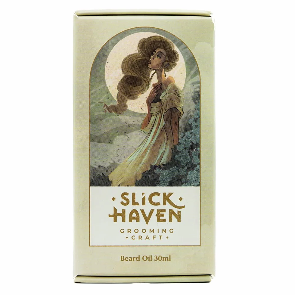 White Lady olejek do brody 10ml / 30ml – kwiatowo-orientalny – rzemieślnicza jakość, naturalna pielęgnacja brody, chroni i nawilża brodę