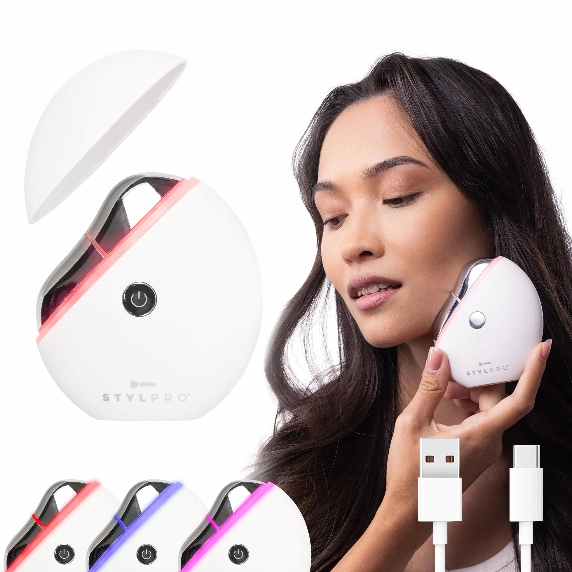 STYLPRO Grzejnik LED Gua Sha 6 w 1 Czerwone Światło Ciepło Wibracje Drenaż Limfatyczny