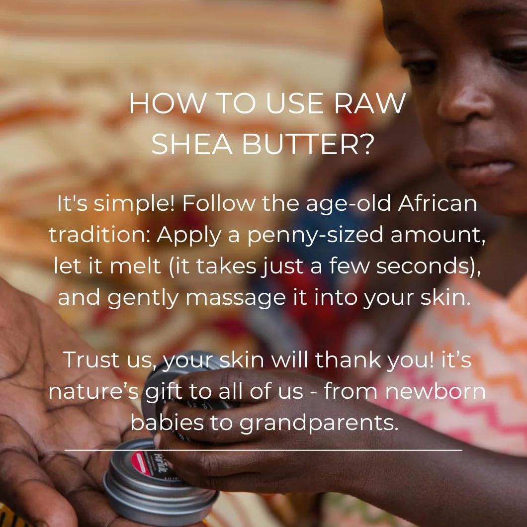 FairTale GHANA Raw African Shea Butter 2.25 kg Wild harvested, Ethically sourced, 100% Natural, Unrefined, Plant Based, Vegan, Ivory