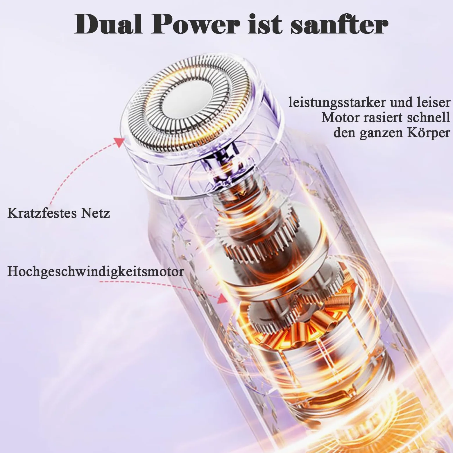 Golarka intymna dla kobiet 2 w 1, podwójna głowica, elektryczna, ładowana przez USB, wodoszczelna IPX7
