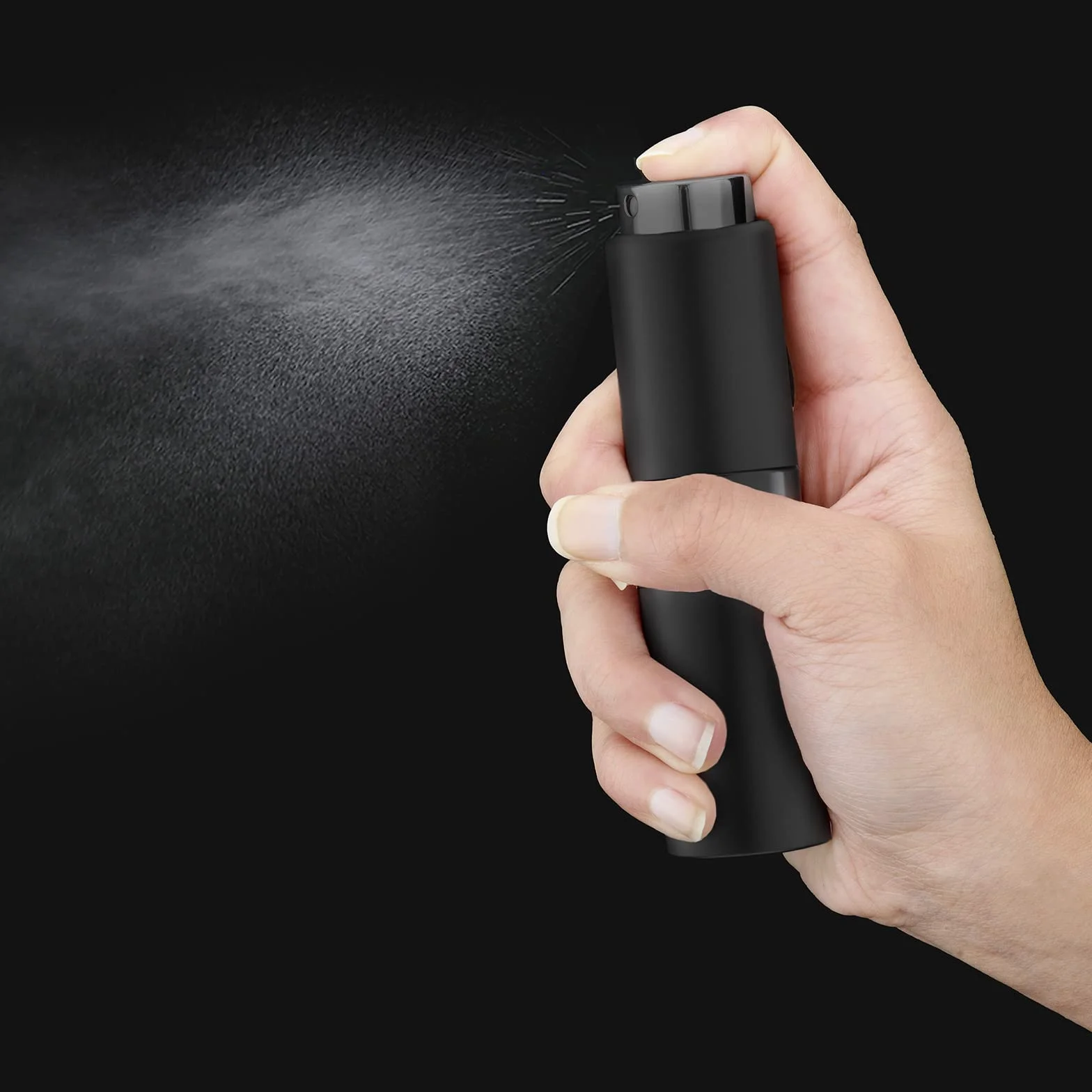 Toureal 20 ml wielokrotnego napełniania rozpylacz na perfumy, parownik podróżny, rozpylacz rozpylacza perfumy, butelki na perfumy z rozpylaczem (czarny)