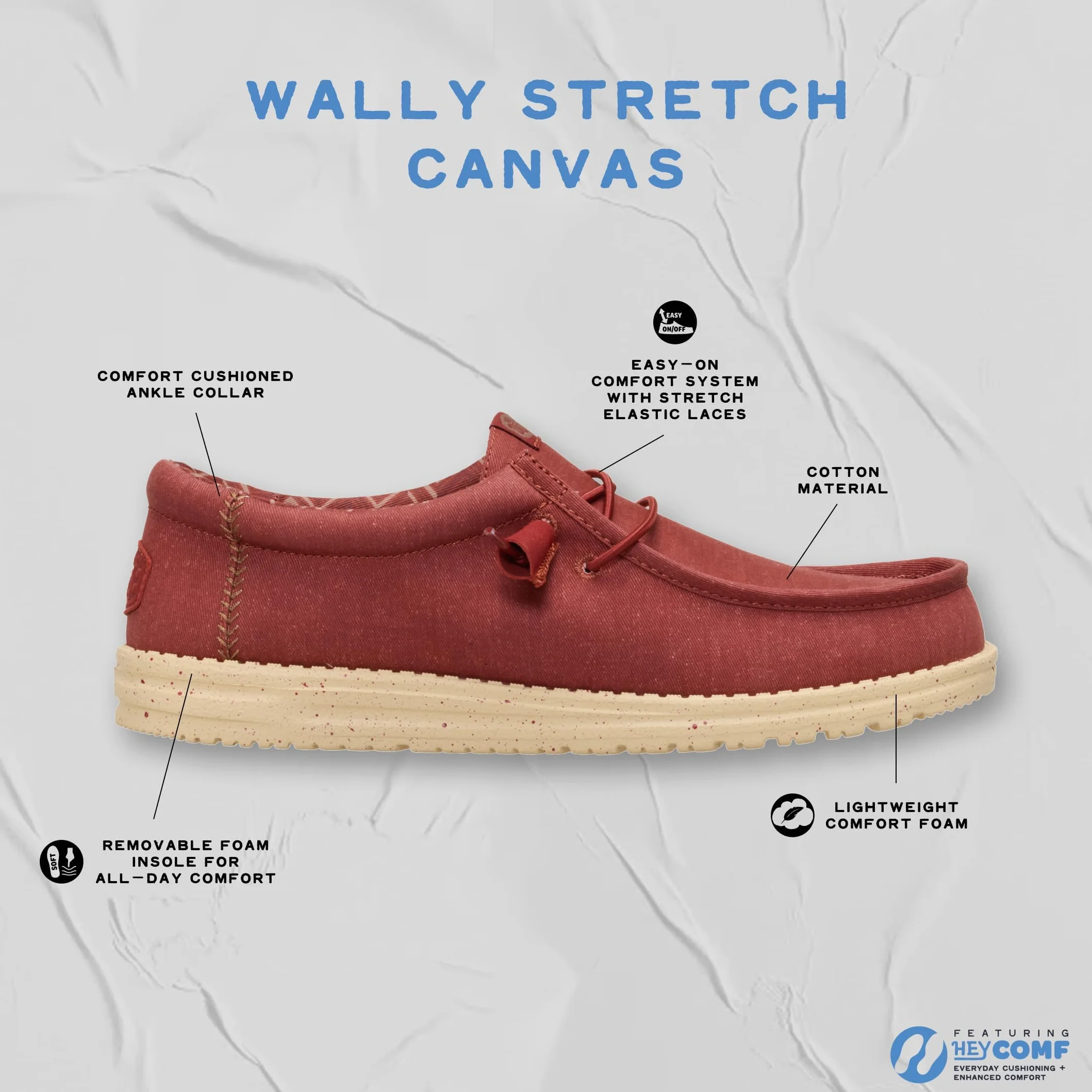 HEYDUDE Mężczyźni Wally CanvasMoccasin