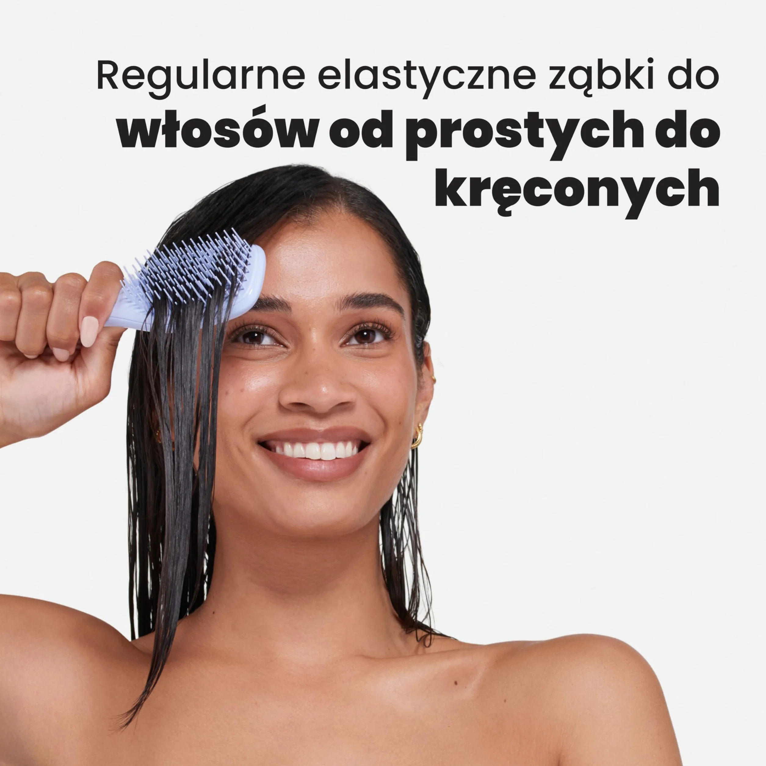 Tangle Teezer Mini Ultimate Detangler - do włosów mokrych i suchych - szczotka do rozczesywania do wszystkich rodzajów włosów - idealna szczotka dla dzieci i w podróży -Elektroniczny lawendowy