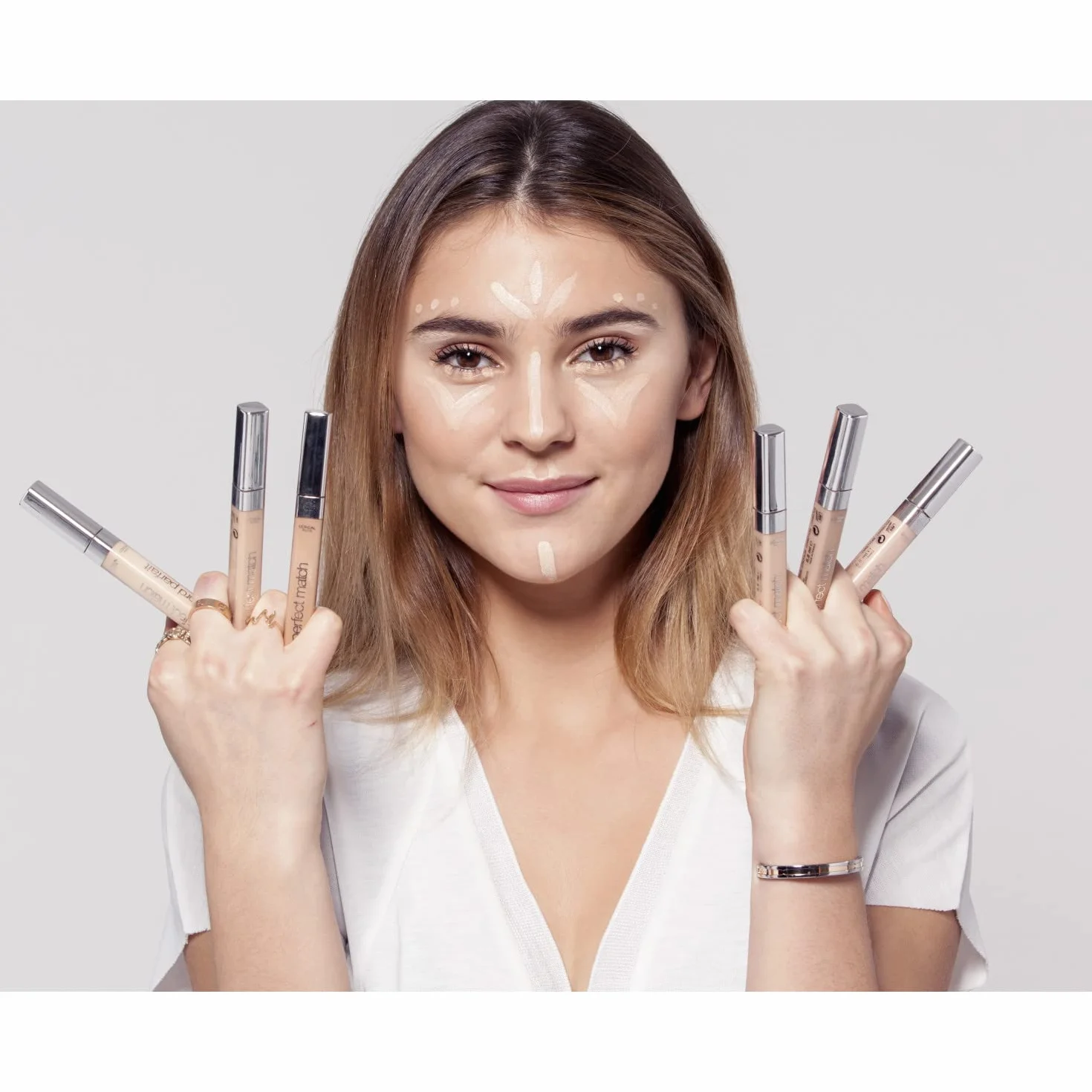 L'Oréal Paris True Match All In One Korektor do twarzy, lekka formuła z kofeiną, 3.N Creamy Beige, 6,8 ml