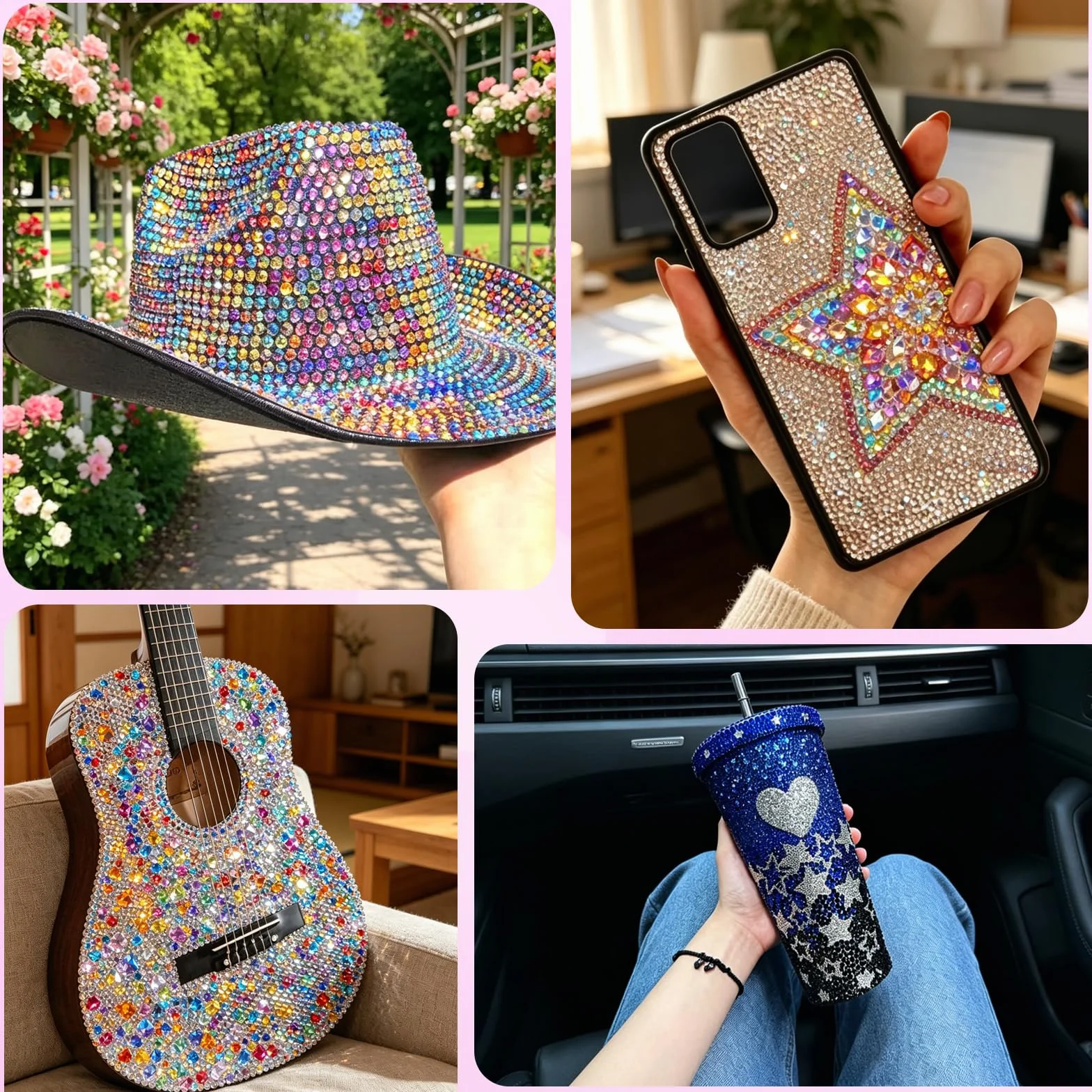 Zestaw Błyszczących Dżetów Żywicznych 33000 Sztuk, 42 Kolory 3mm Płaski Tył do Nail Art