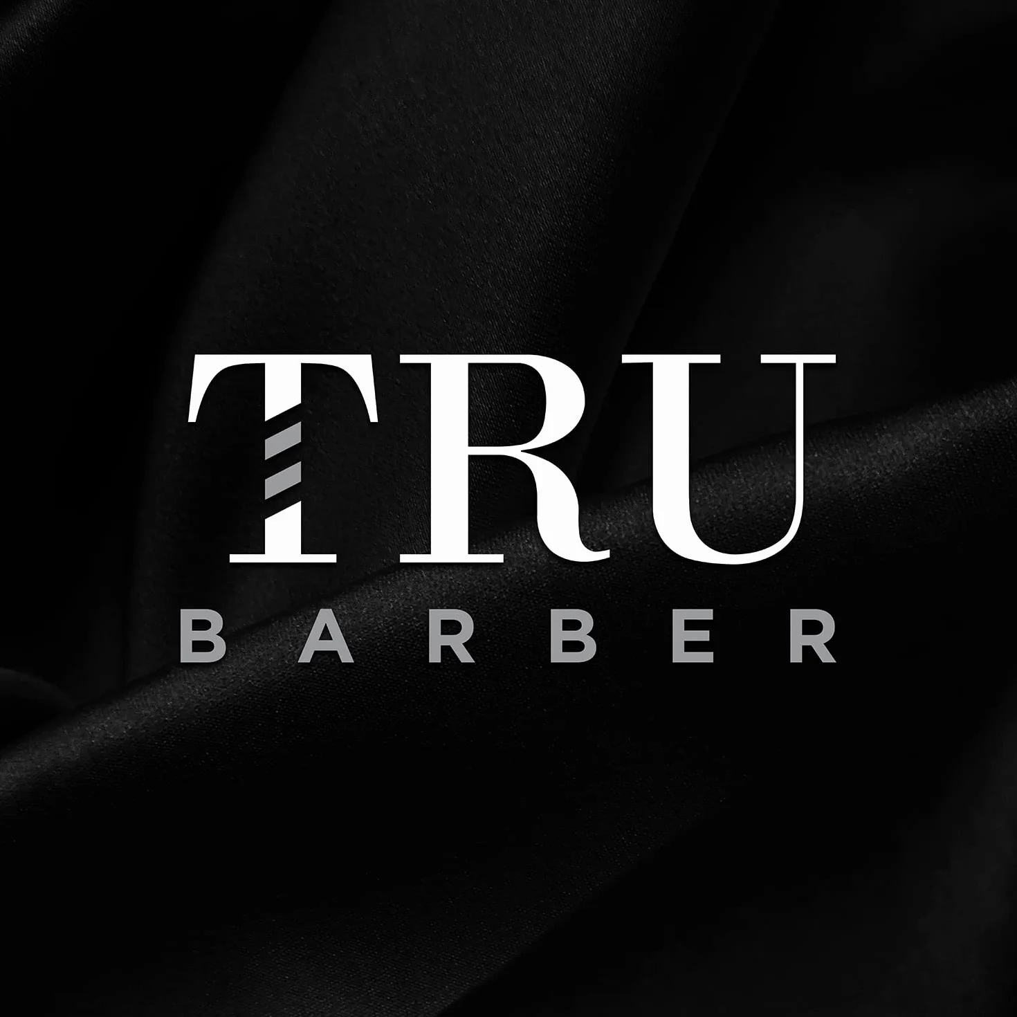 TRU BARBER Peleryna do strzyżenia włosów, czarna, wodoodporna