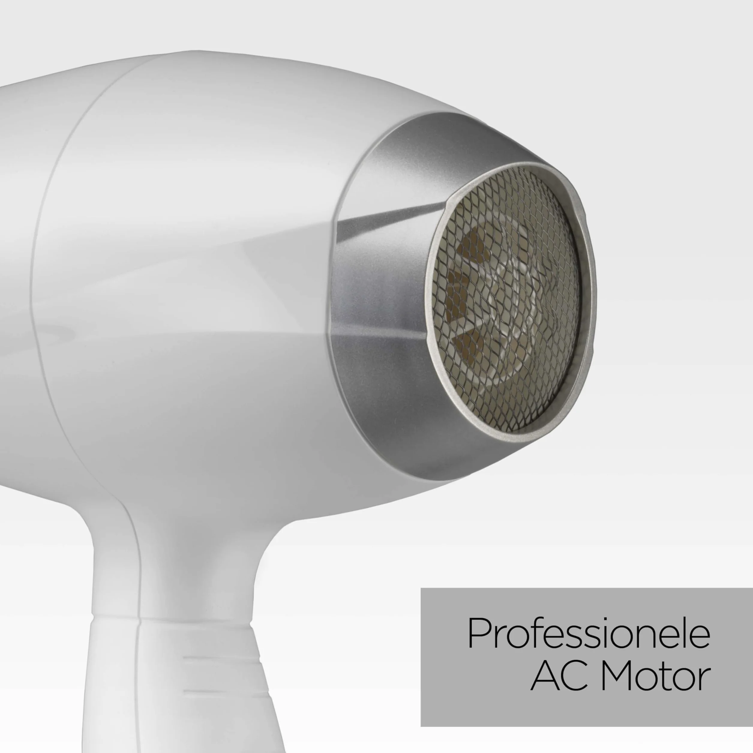 Suszarka do włosów BaByliss Speed ​​Pro 2000 W - suszarka AC, wyprodukowana we Włoszech, lekka, z jonizacją, zapobiegającą puszeniu włosów, 3 ustawienia temperatury i 2 prędkości, biała, 6704WE