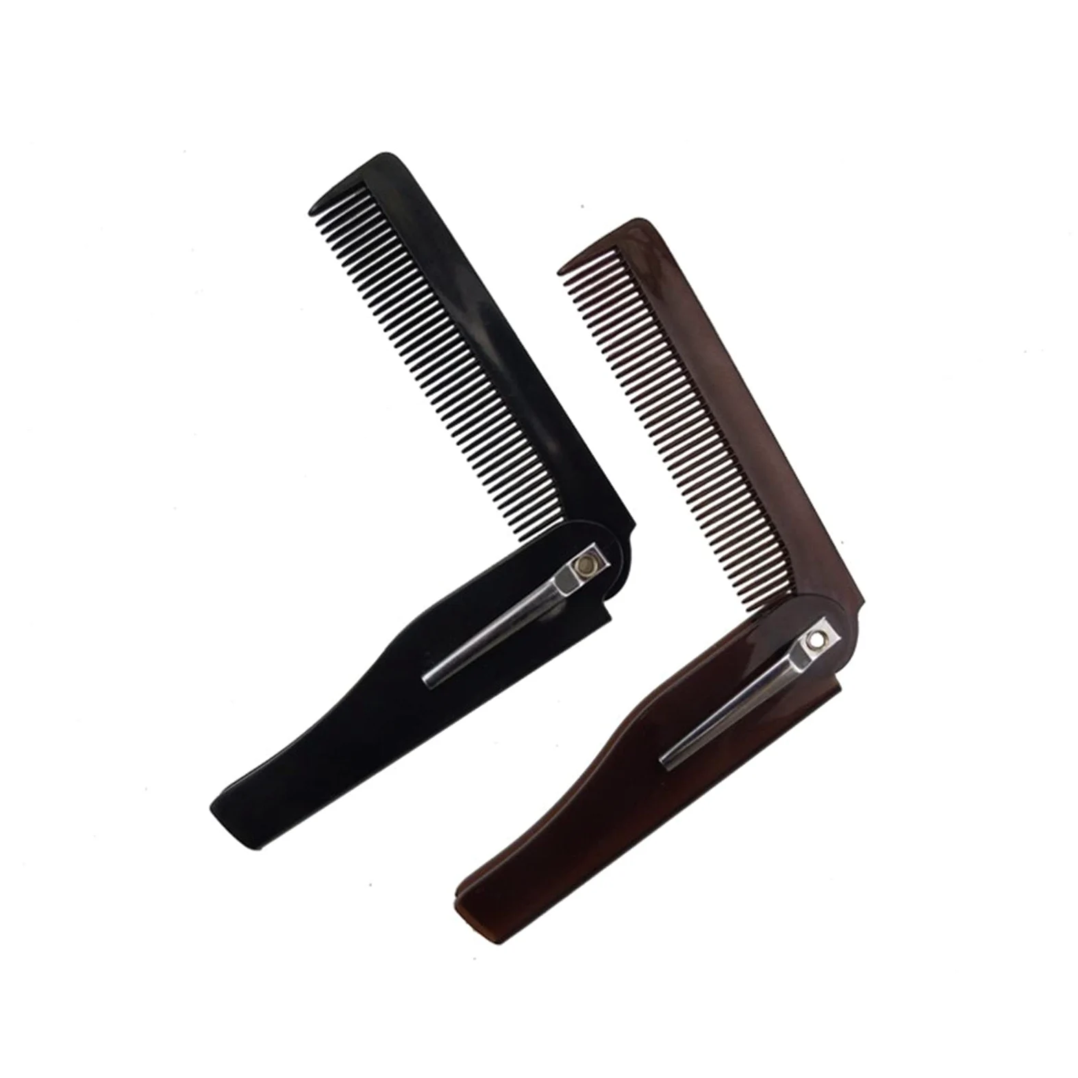 DieffematicSZ Grzebień Folding Comb Small And Portable Plastic Comb (Color : 1pce-black)