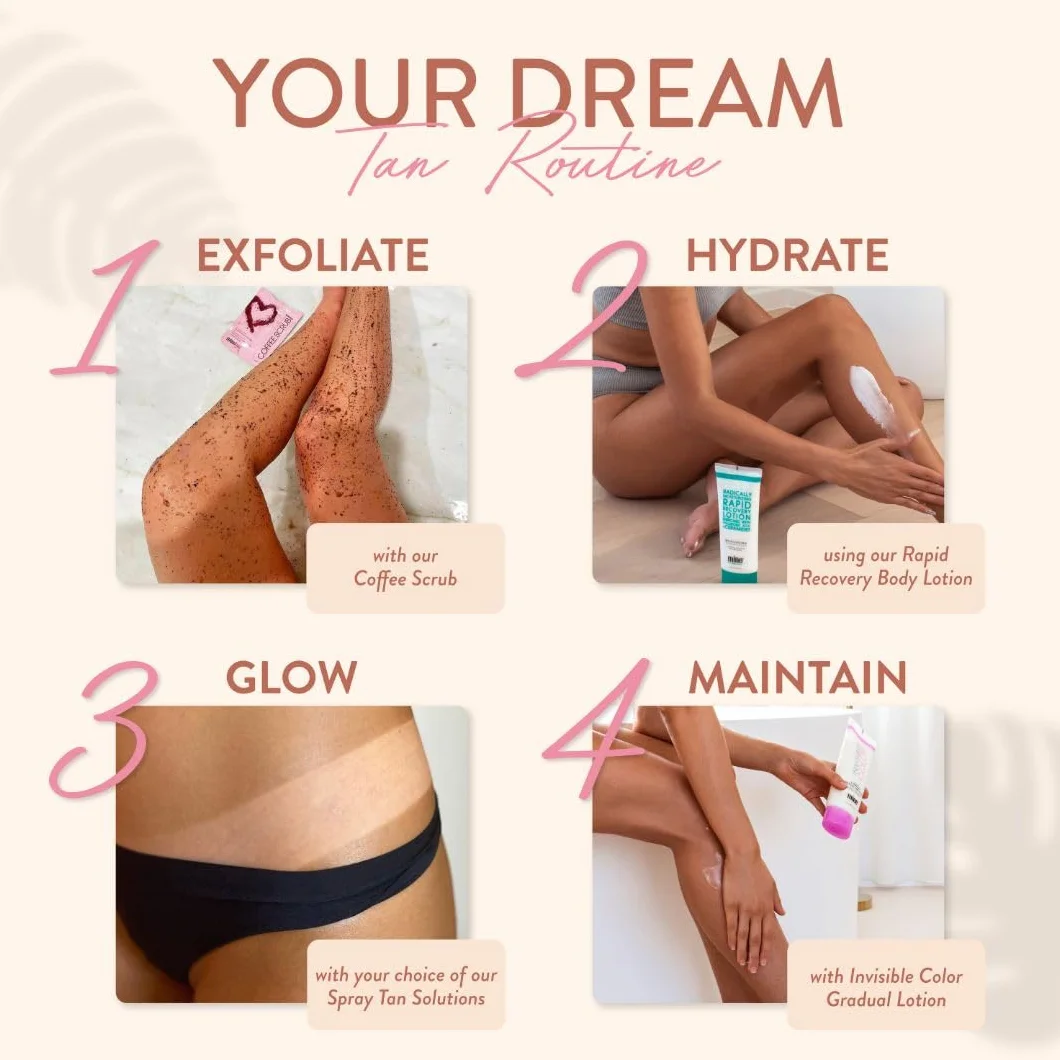 MineTan Medium Dark Professional Spray Tan 1L Subtelnie brązowe lśniące wykończenie