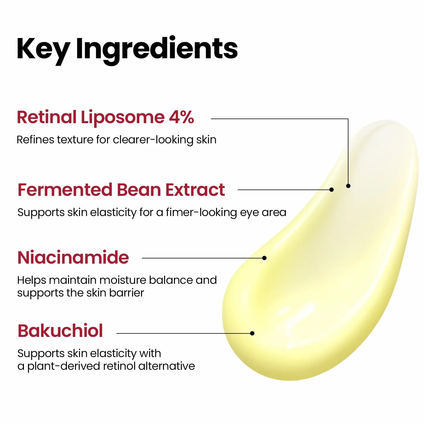 KSECRET SEOUL 1988 Crema de ojos: liposoma retiniano 4% + frijol fermentado, cuidado de arrugas, antienvejecimiento, elasticidad de la piel, pigmentación, retinol, 1.0 fl oz/1.01 onzas líquidas