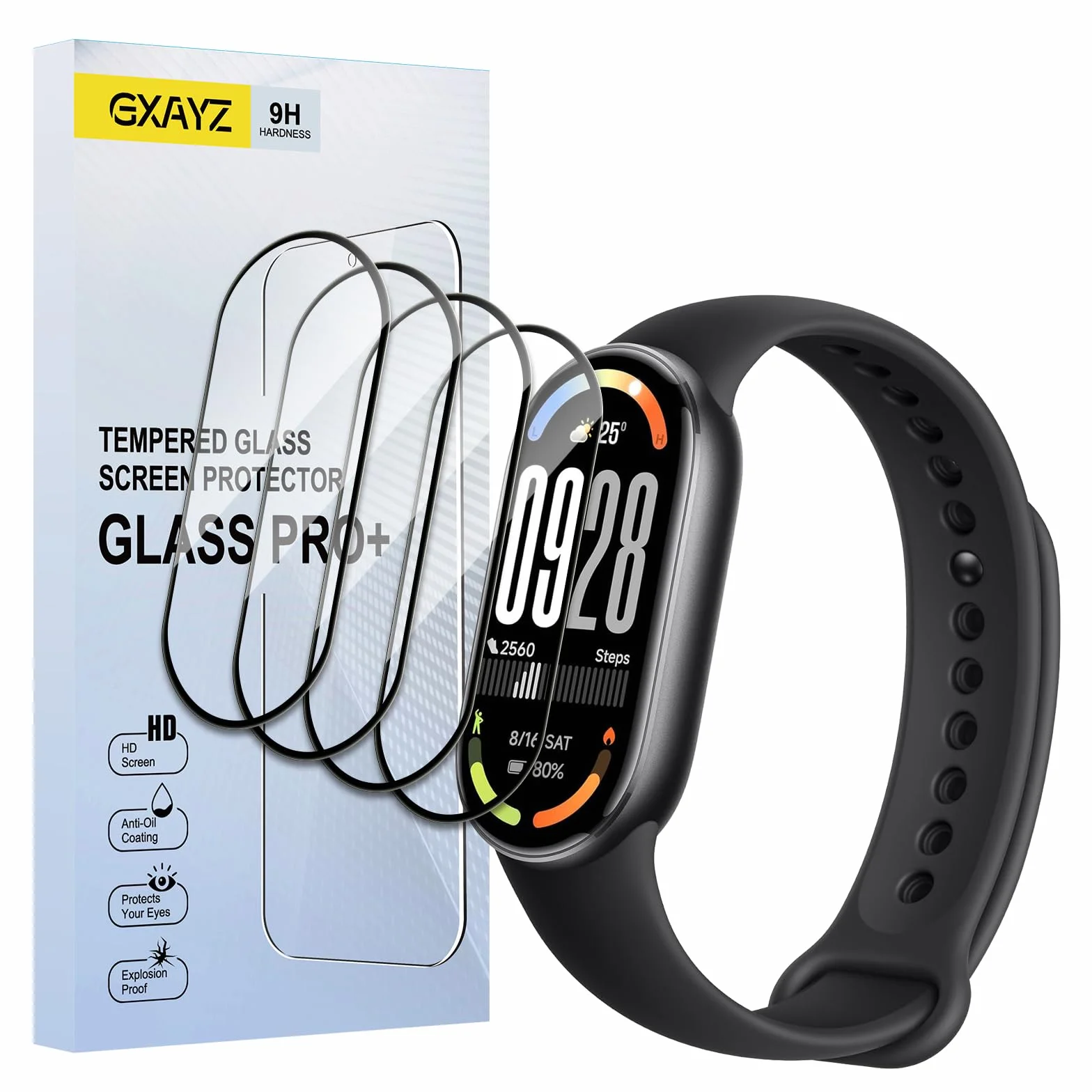 [4 sztuki folii ochronnej kompatybilnej z Xiaomi Smart Band 10, odporna na zarysowania HD TPU Soft Film, 3D Curved Full Cover Protective, bez pęcherzyków powietrza, ochrona przed odciskami