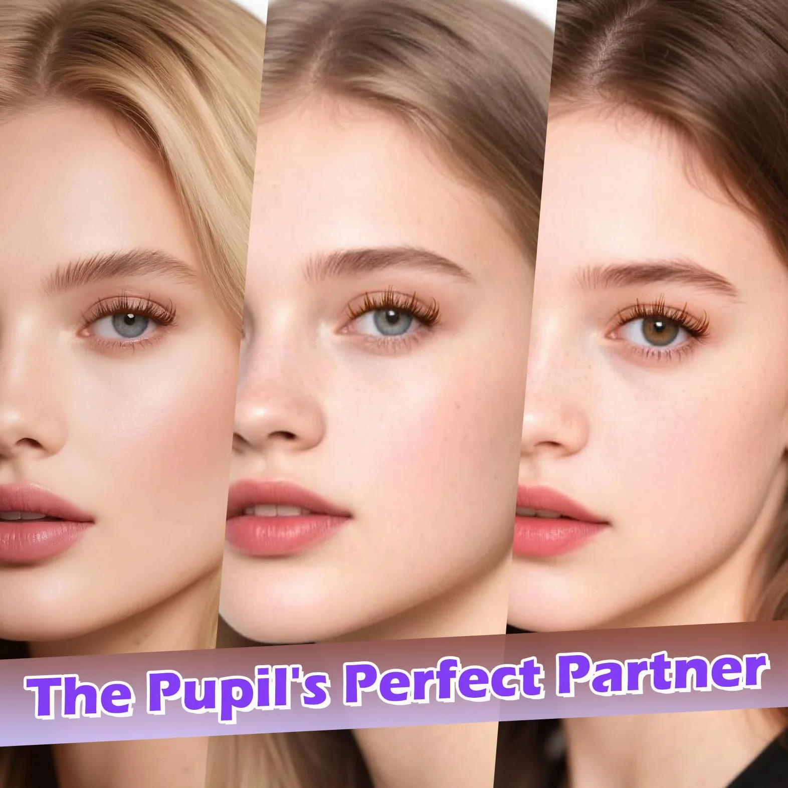 Arison Lashes Brązowe rzęsy w kępkach Manga Pojedyncze przedłużanie rzęs DIY Cosplay Rzęsy (Brown Fluff-D-9-16Mix)