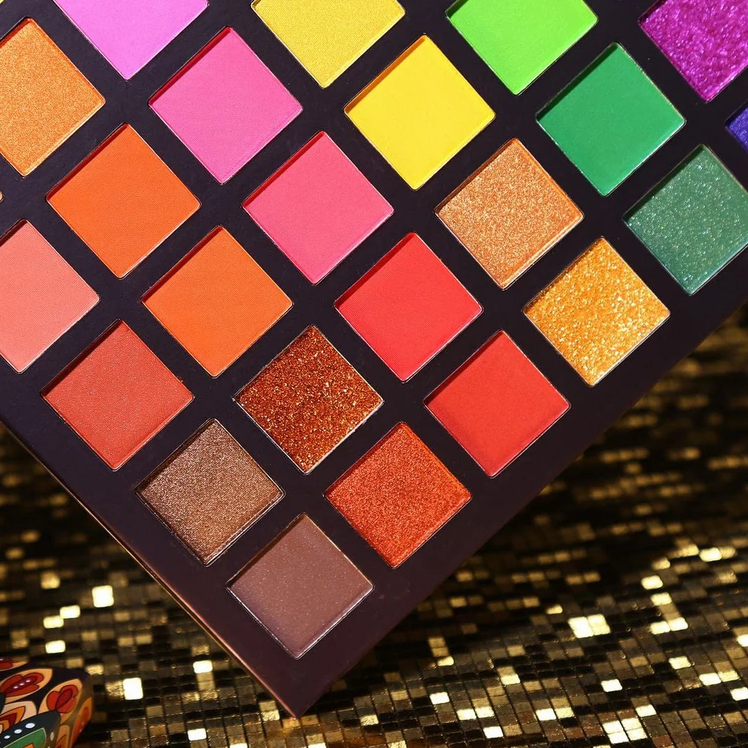UCANBE paleta 48 kolorowych cieni do powiek, brokatowe, matowe, egzotyczne aromaty, cienie do powiek, neonowe, metaliczne, zielone, kosmetyki do makijażu oczu